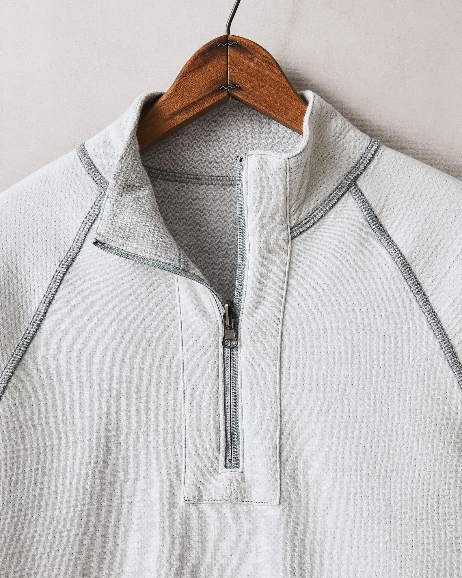 Men's Reversible Half Zip - Natural Grey Product Image