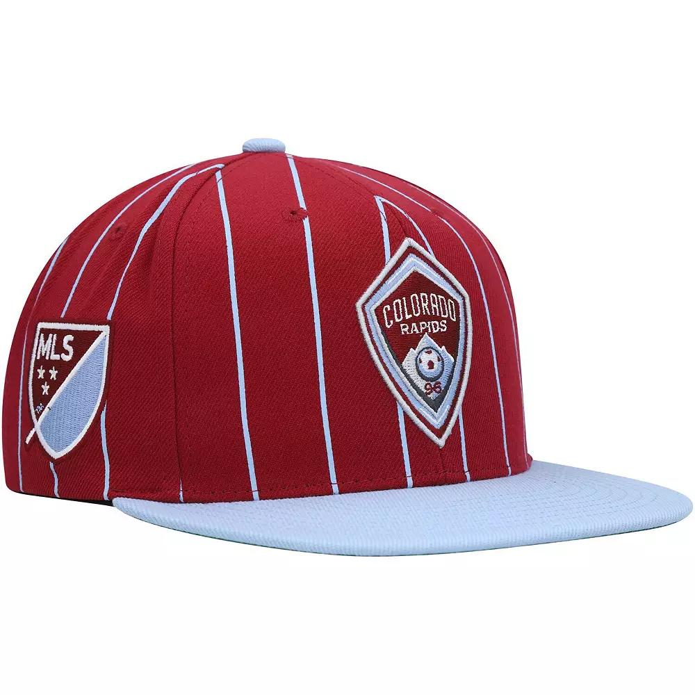 Men's Mitchell & Ness Red Colorado Rapids Team Pin Snapback Hat, Cor Red Product Image
