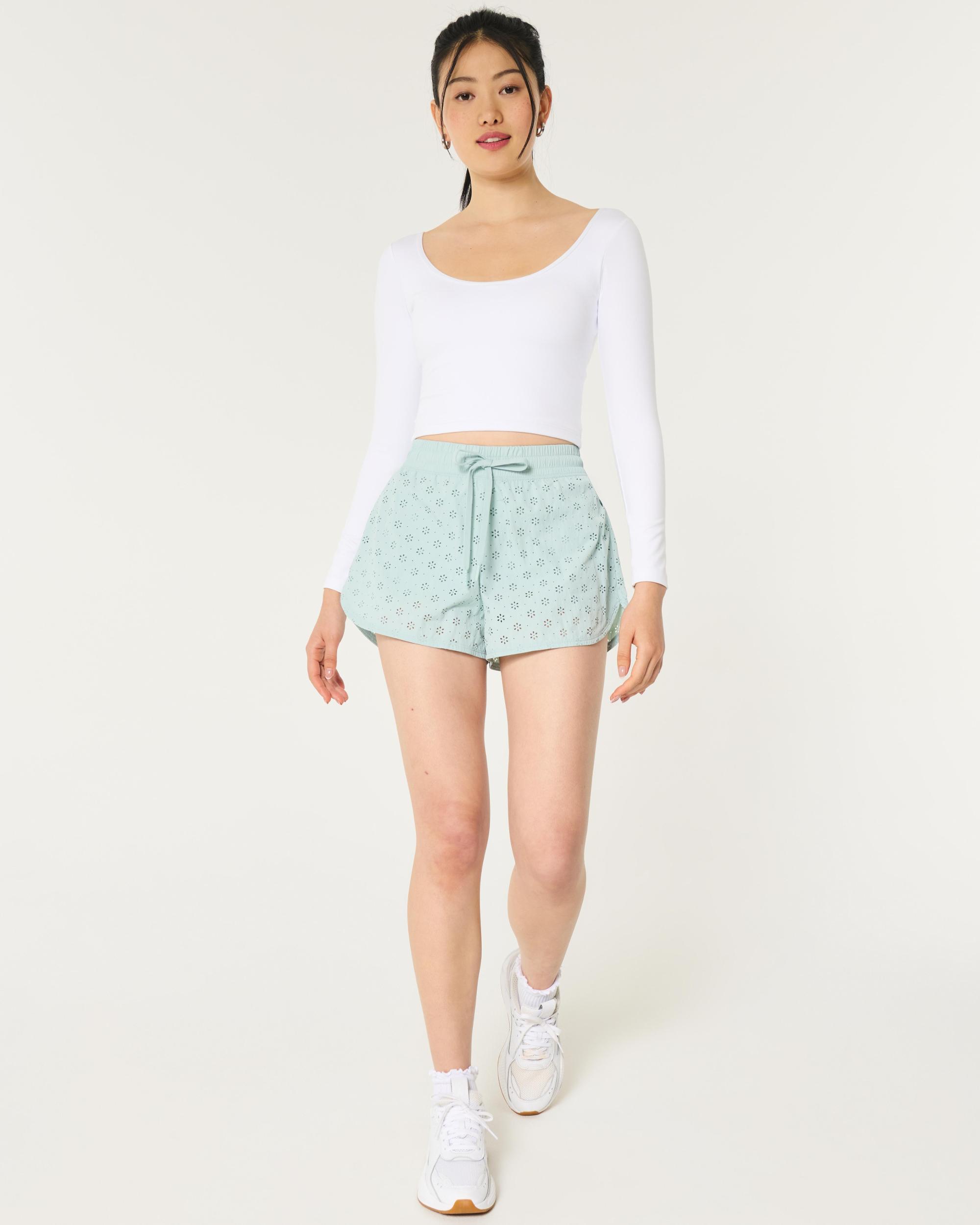 Gilly Hicks Active Eyelet Shorts Product Image