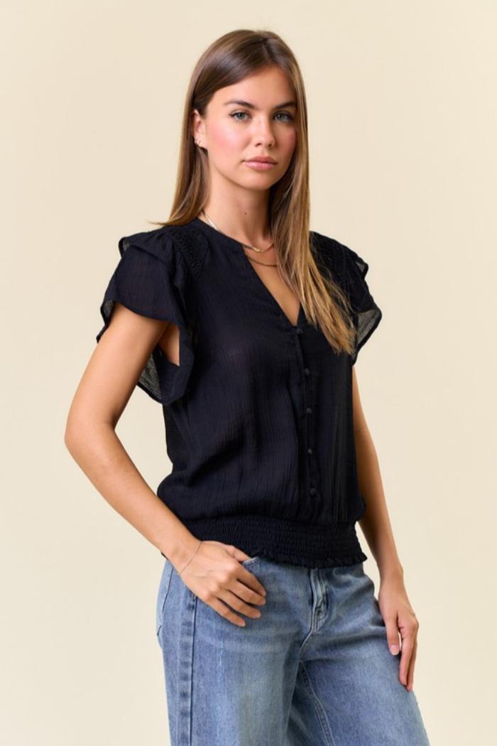 Smocked Ruffle Top Product Image