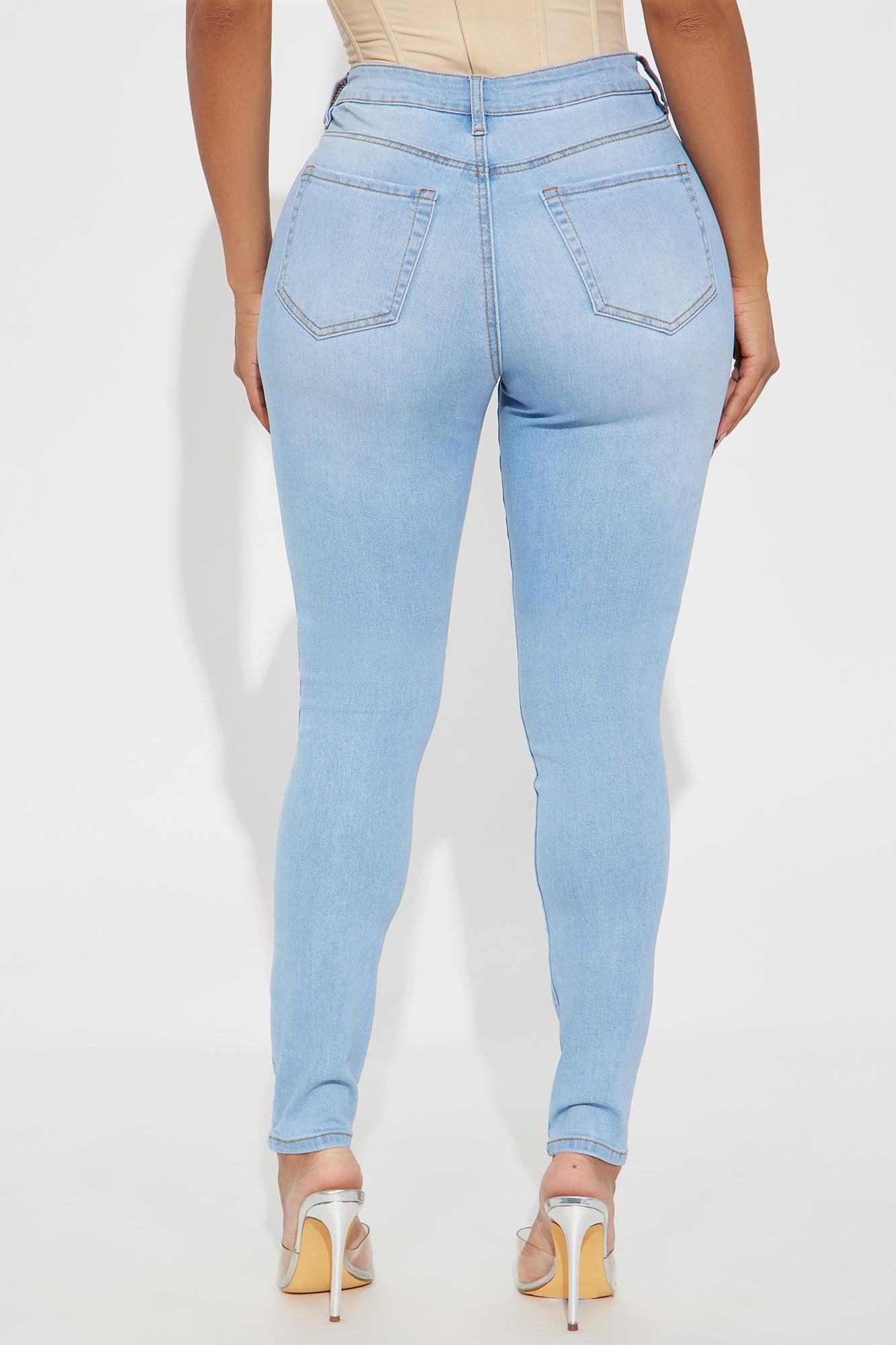 Tall Top Of The Line Stretch Skinny Jeans - Light Wash Female Product Image