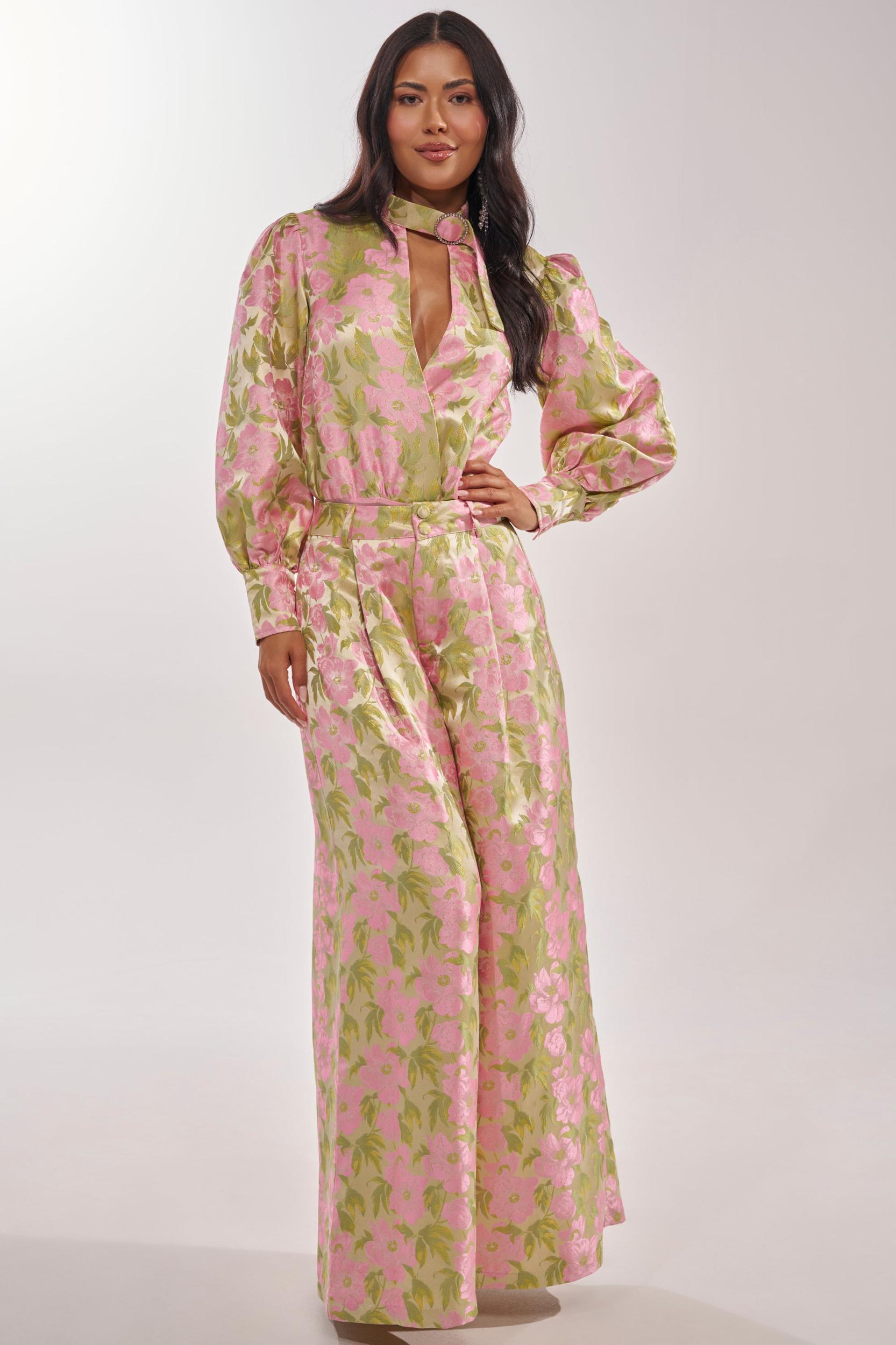 OVER IT FLORAL TROUSER Product Image