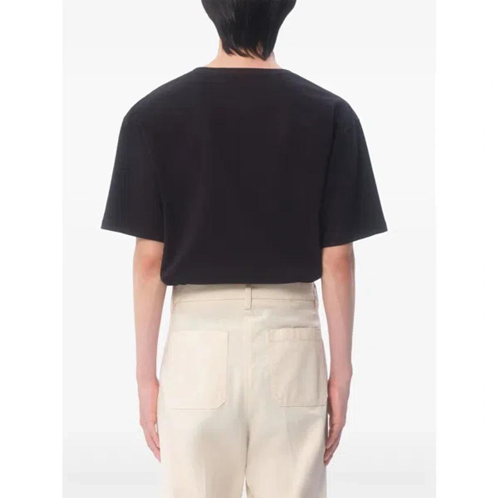 VALENTINO Crew Neck Short Sleeves T-shirts In Black Product Image