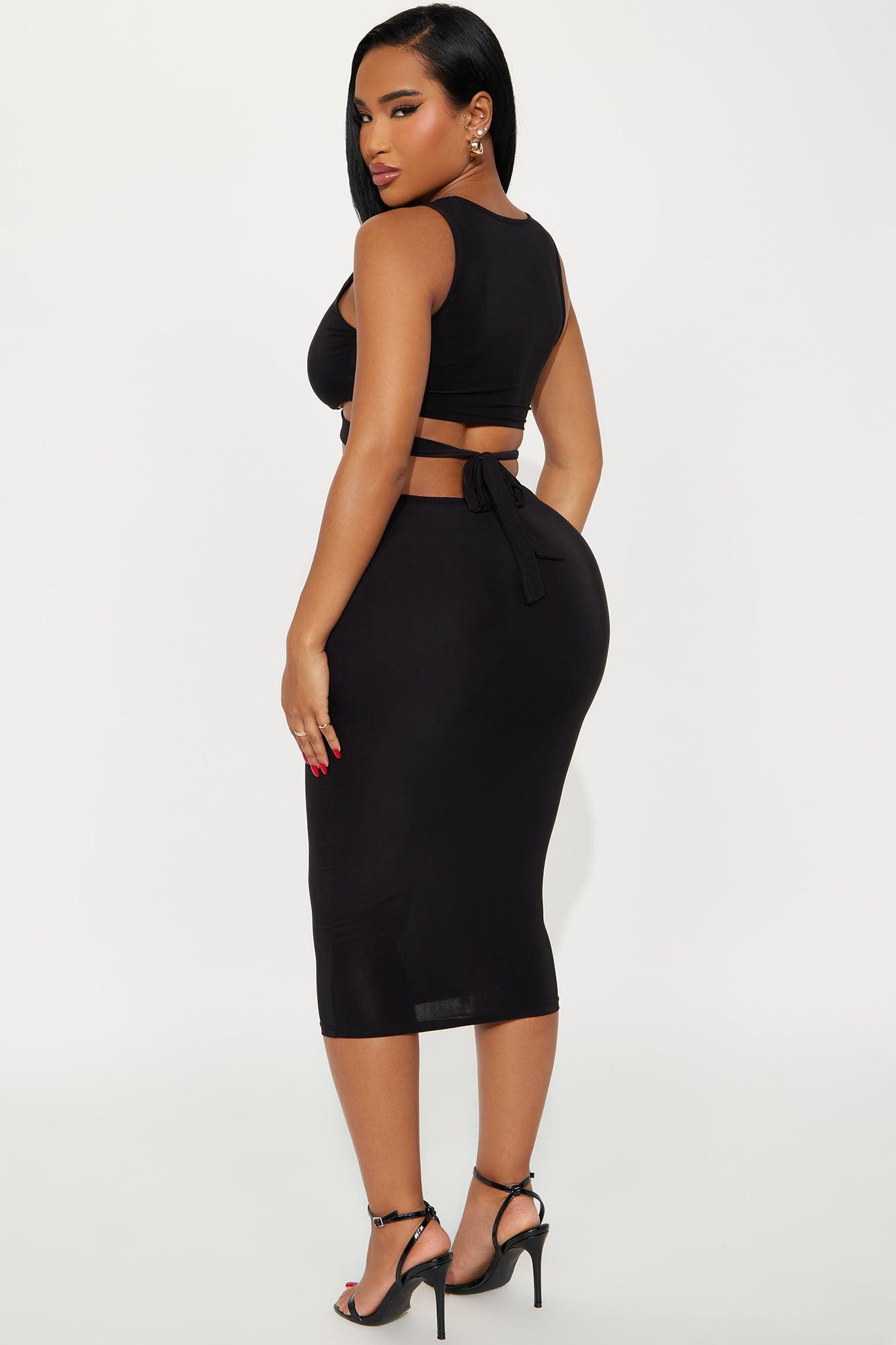 All Good Here Midi Dress - Black Female Product Image