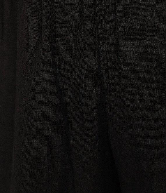 Bryn Walker Plus Size Anka Light Linen Straight Leg Pull-On Pants Product Image