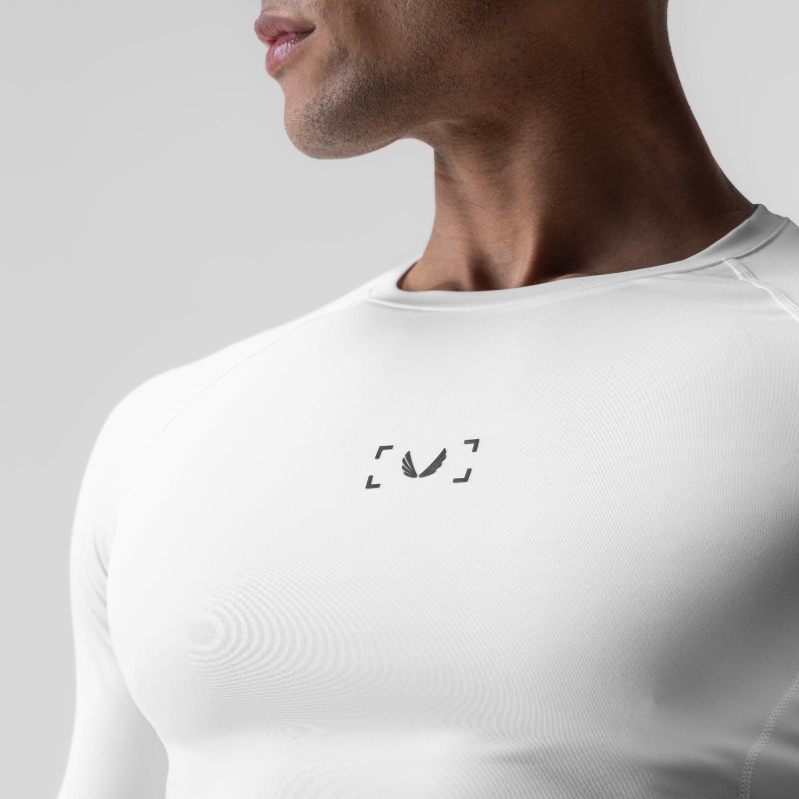 1027. WarpFlexx-Lite® Half-Sleeve Baselayer - White Product Image