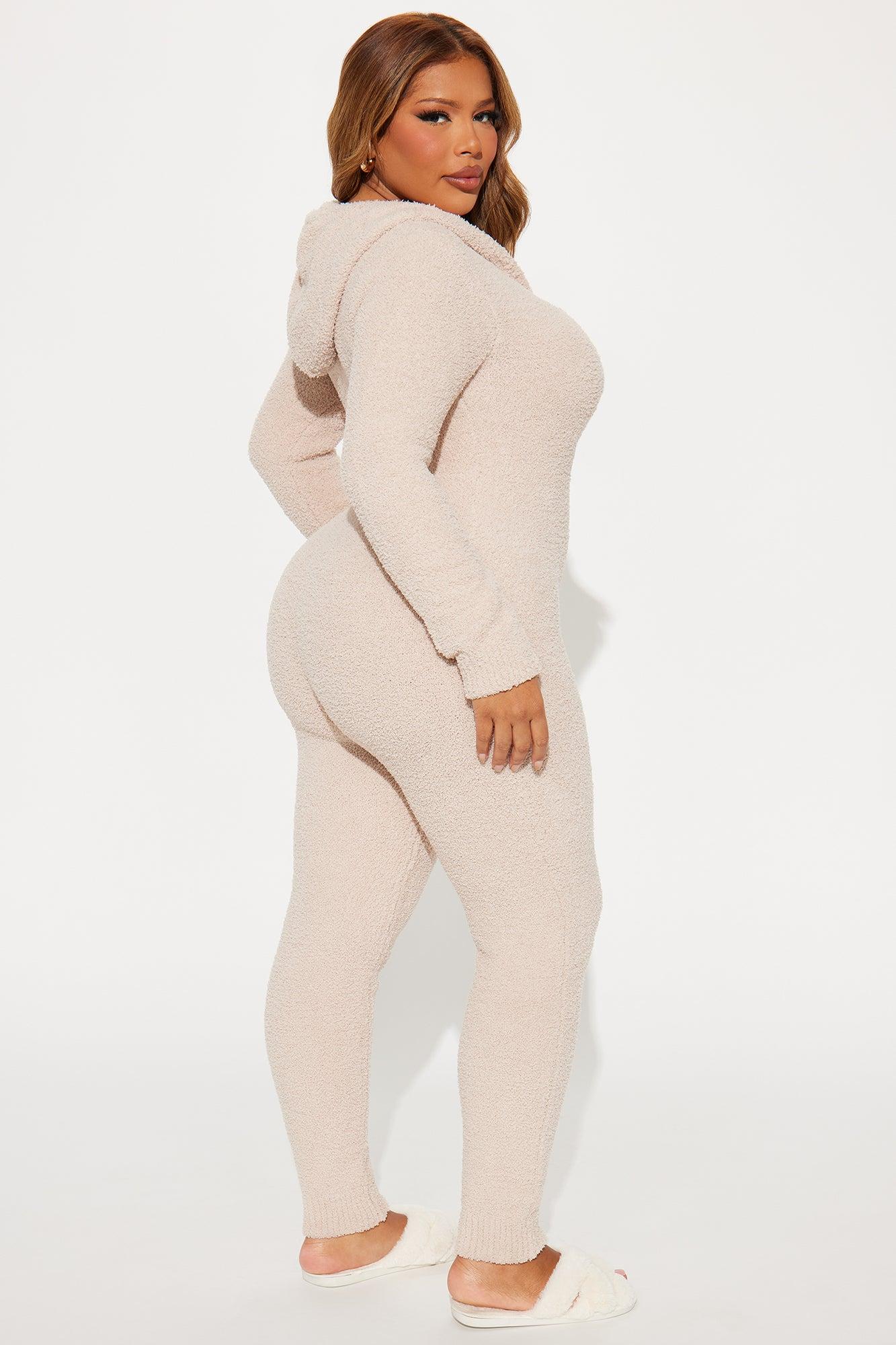 Cozy Era Jumpsuit - Taupe Product Image