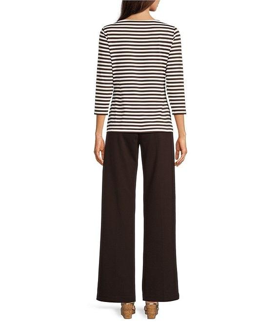 J.McLaughlin Carter Stretch Knit Wide Leg Pants Product Image