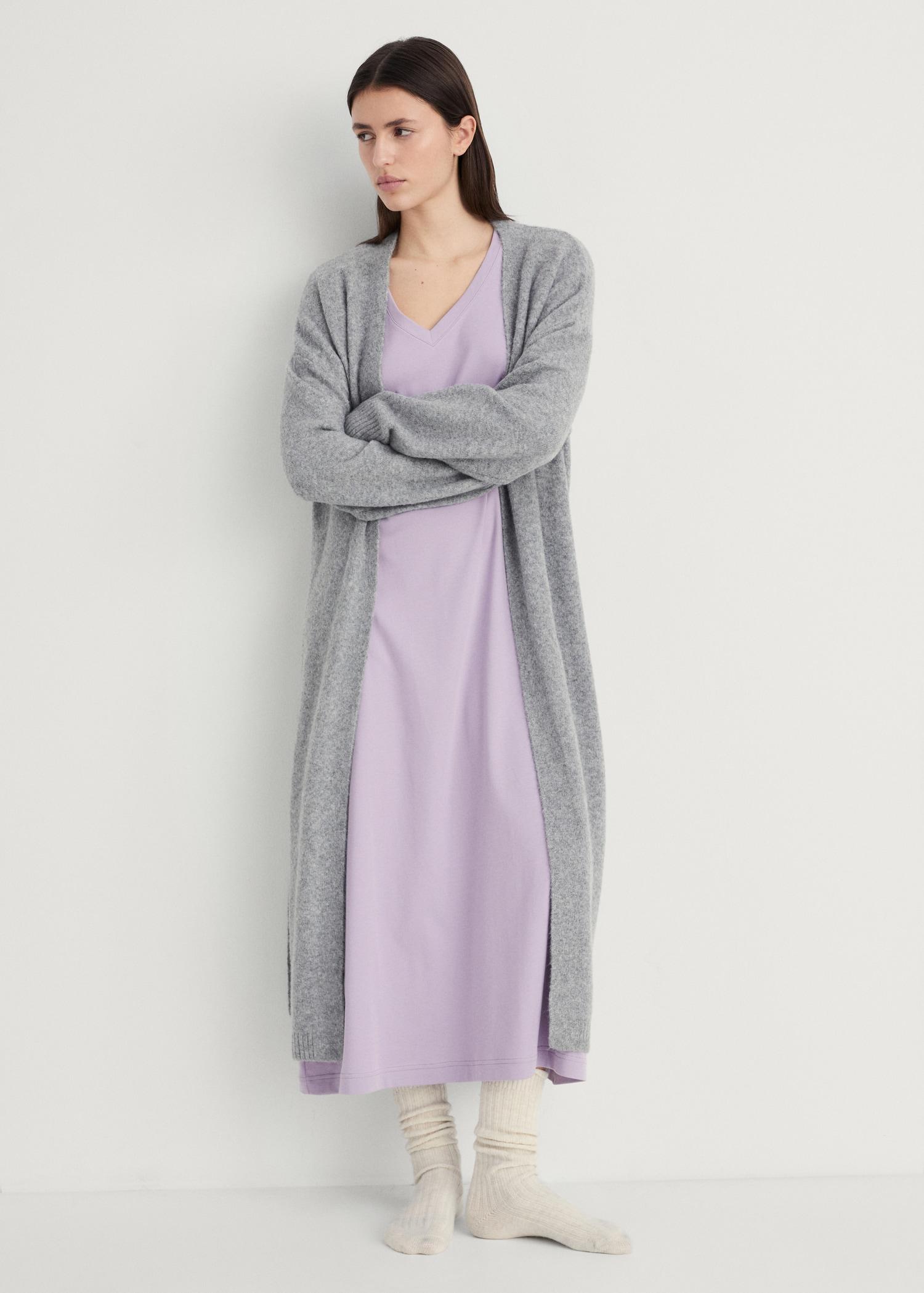 Plain cotton nightgown - Women | MANGO USA Product Image