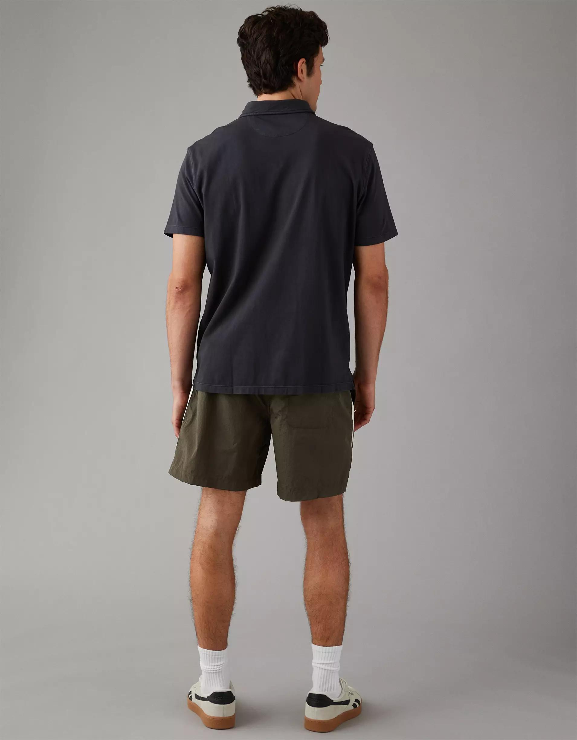 AE Lived-In Jersey Polo Shirt Product Image