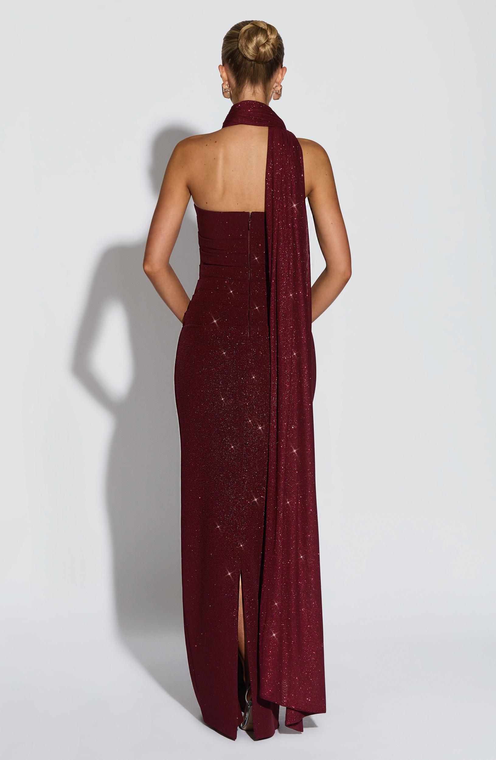 Pandra Maxi Dress - Wine Sparkle Product Image