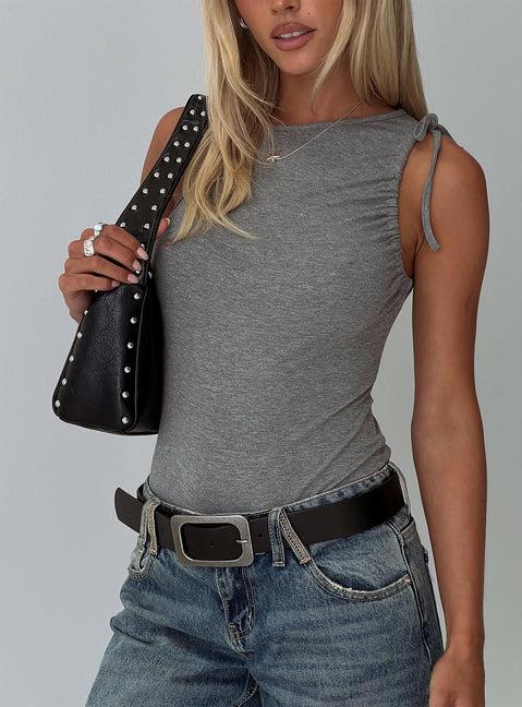 Magnetism Bodysuit Grey Product Image