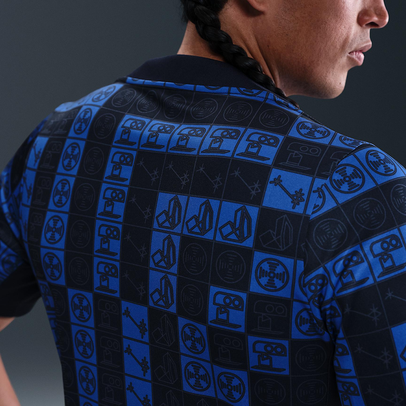 Pumas UNAM Academy Pro Nike Mens Dri-FIT Soccer Pre-Match Short-Sleeve Top | HJ7153-452 Product Image