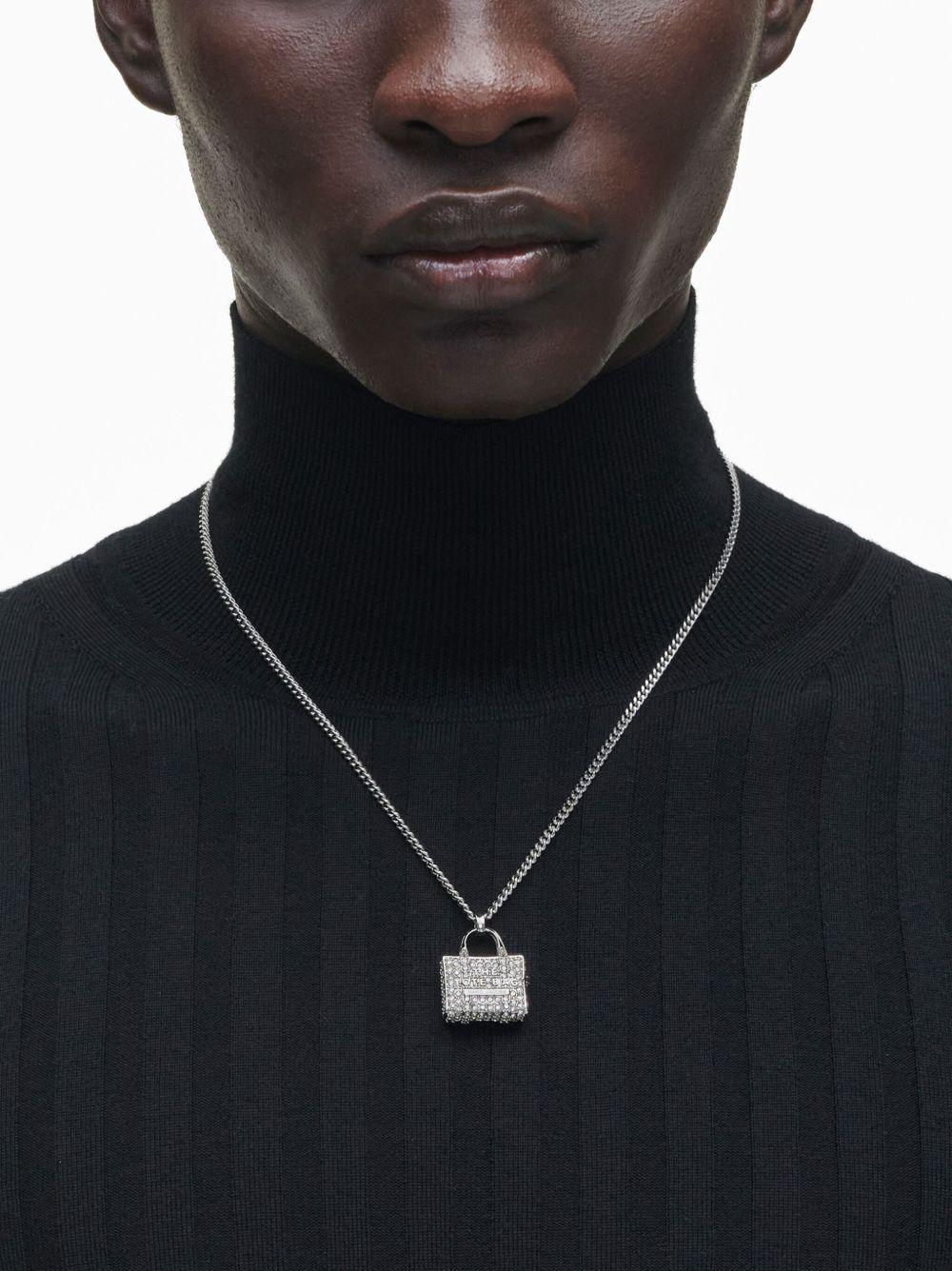 The Pavé Tote Bag necklace Product Image