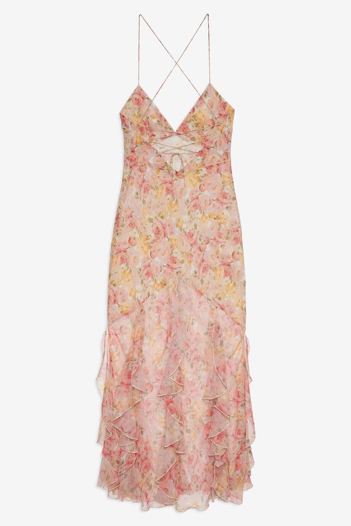 Elea Maxi Dress — Peach Product Image