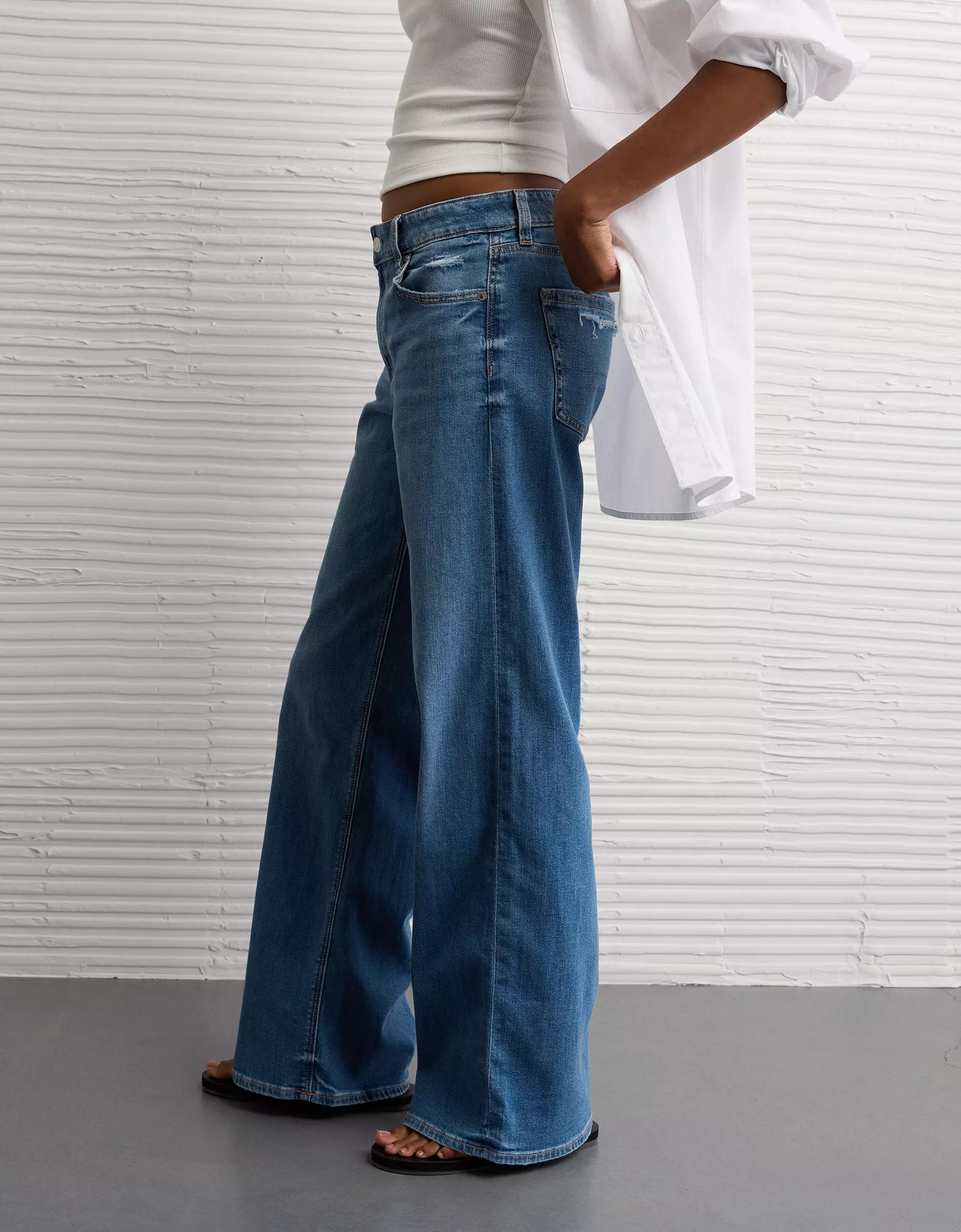 AE Stretch Low-Rise Baggy Wide-Leg Jean Product Image