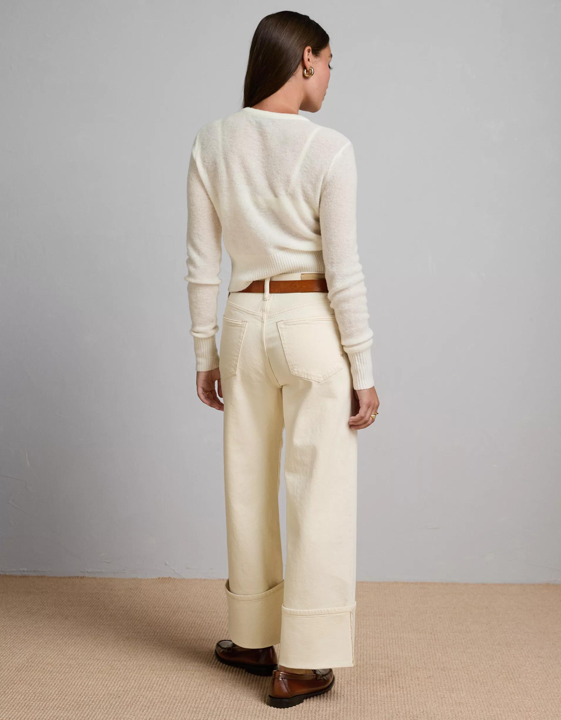 AE77 Premium Crop Stovepipe Jean Product Image