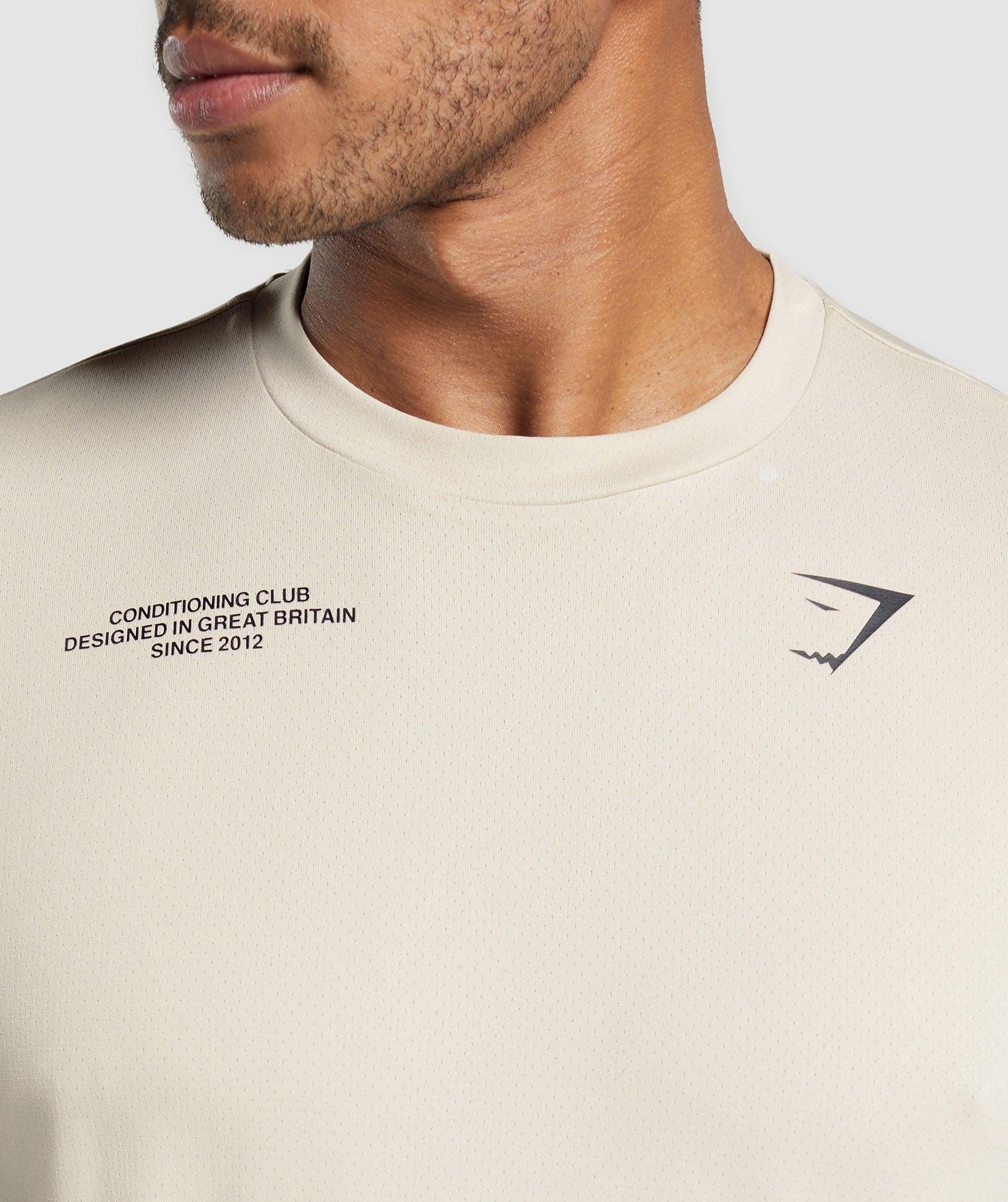 Gymshark Conditioning Club Oversized T-Shirt - Pebble Grey Male Product Image