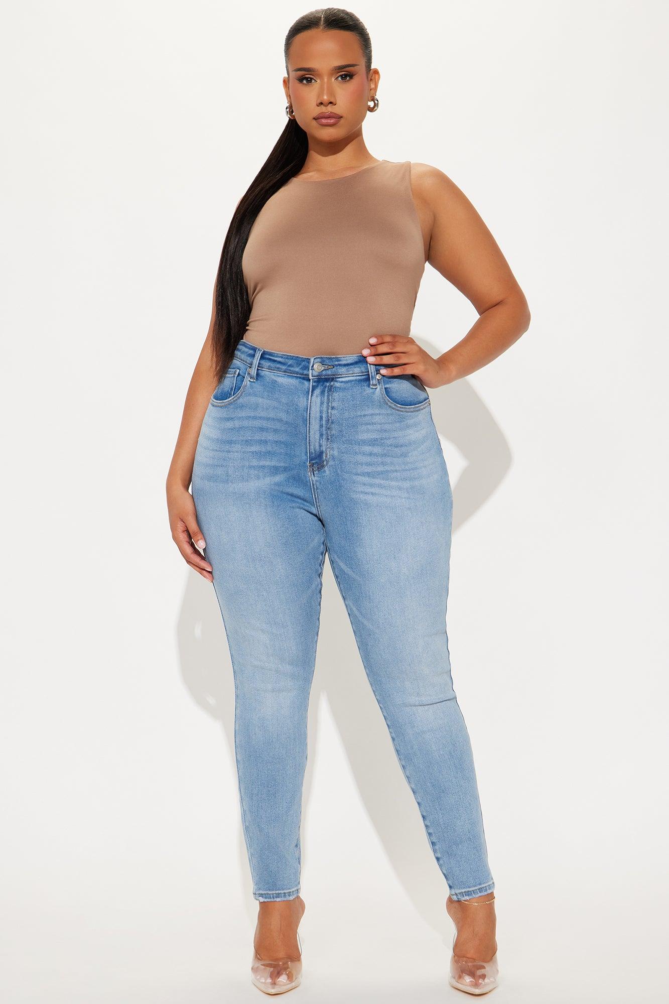 Just Right Sculpting Stretch Skinny Jeans - Medium Wash Product Image