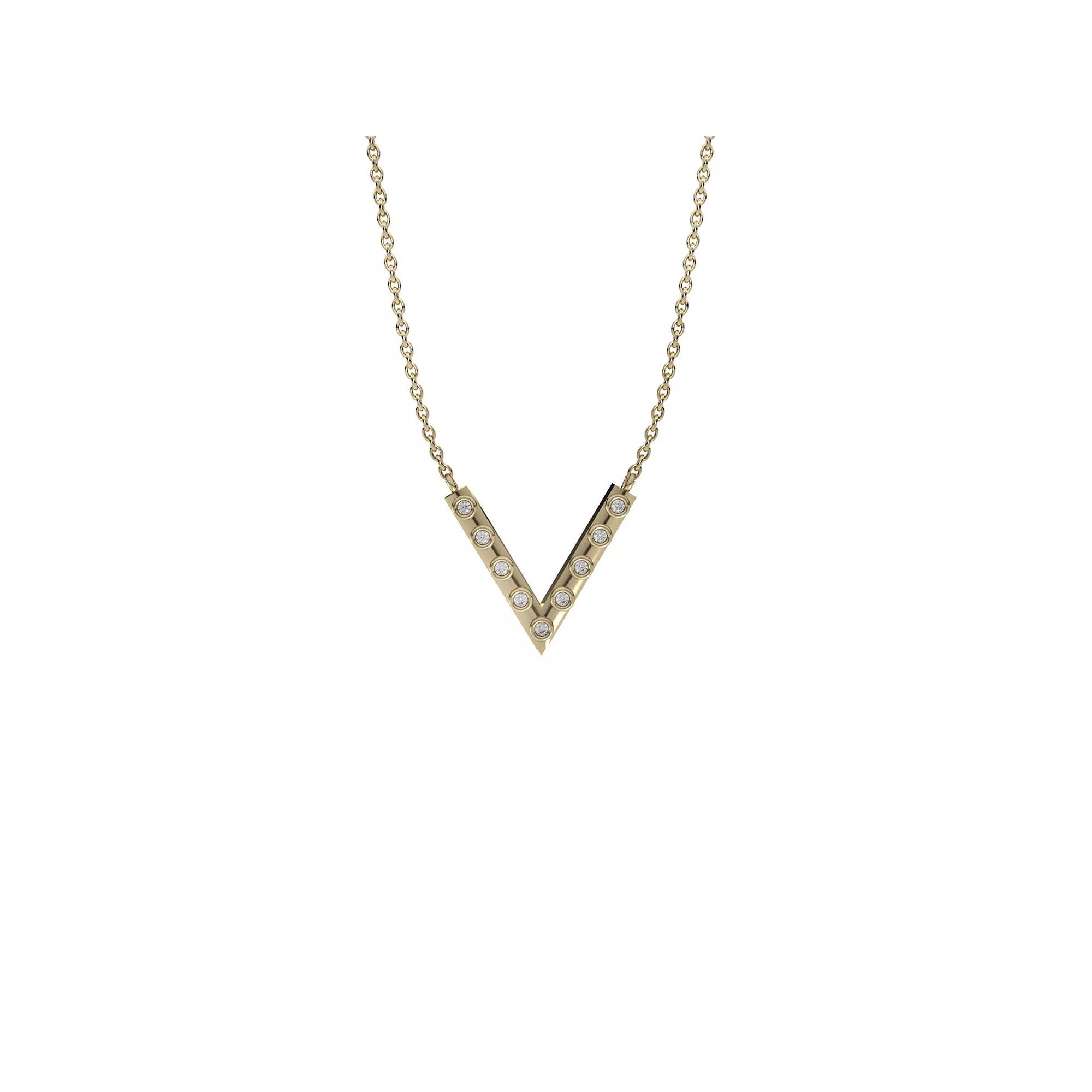 10k Gold Diamond Accent Necklace, Women's, Size: 18" Product Image