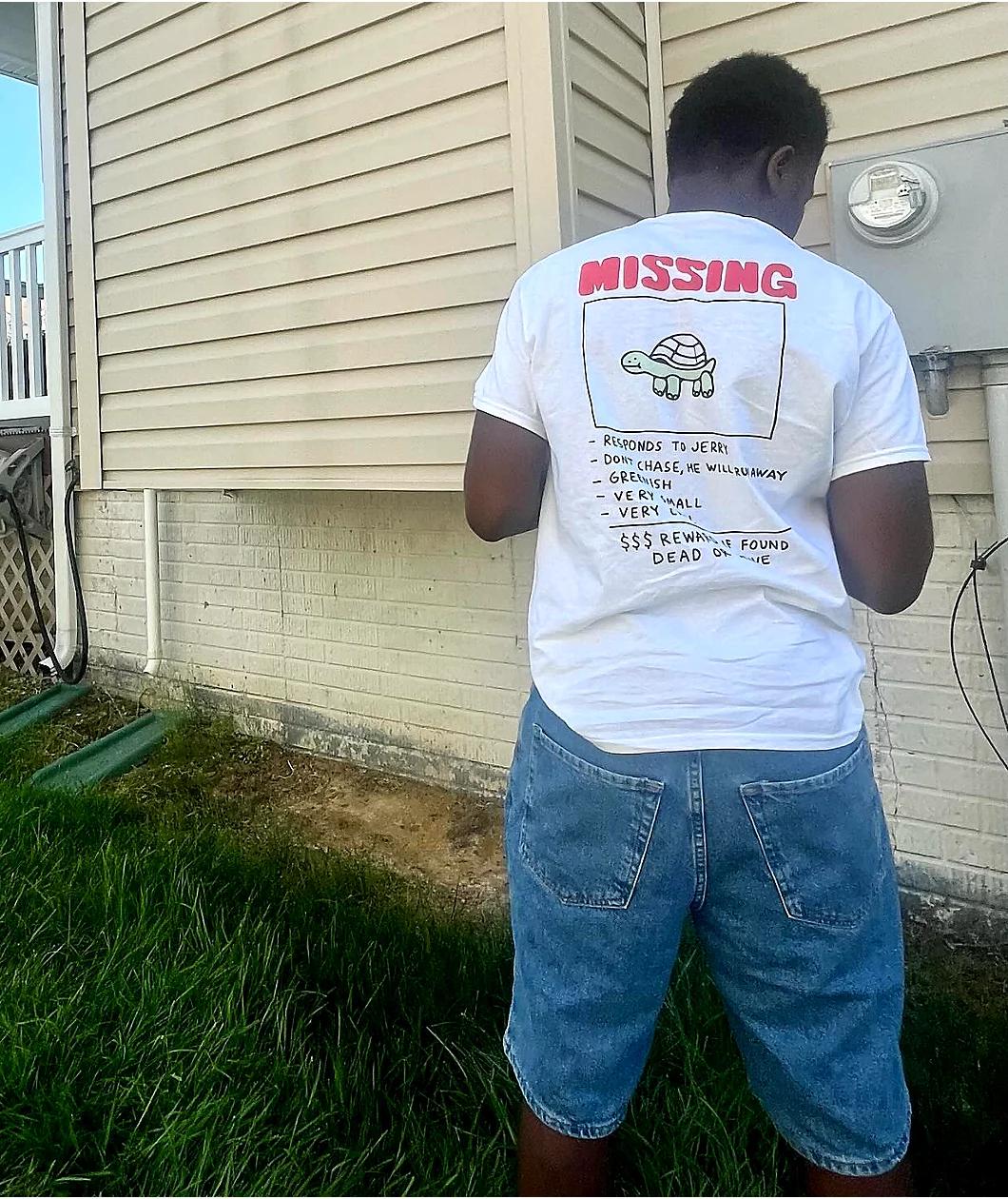 A.LAB Jerry Turtle White T-Shirt Product Image