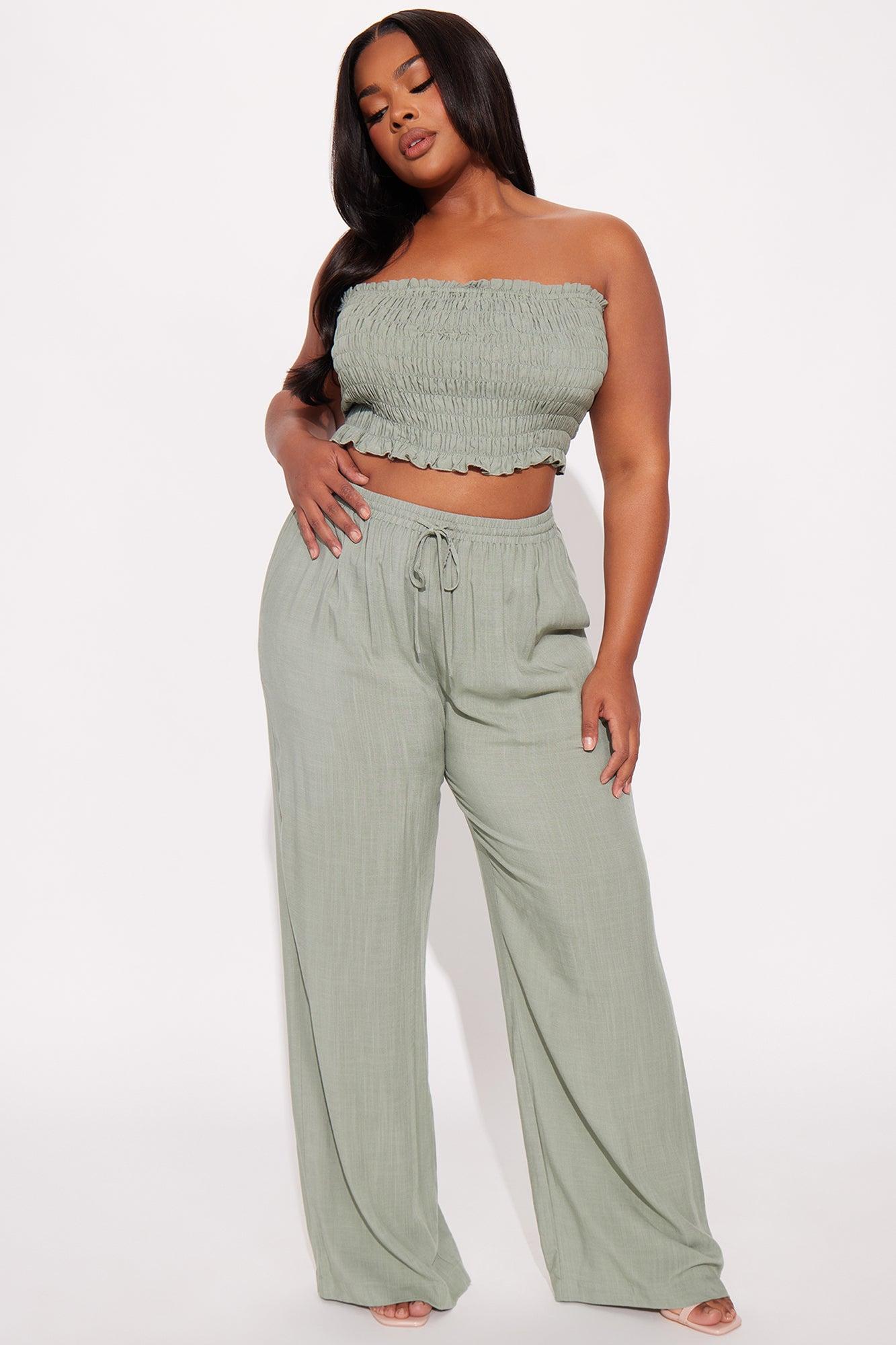 Talia Pant Set - Sage Product Image