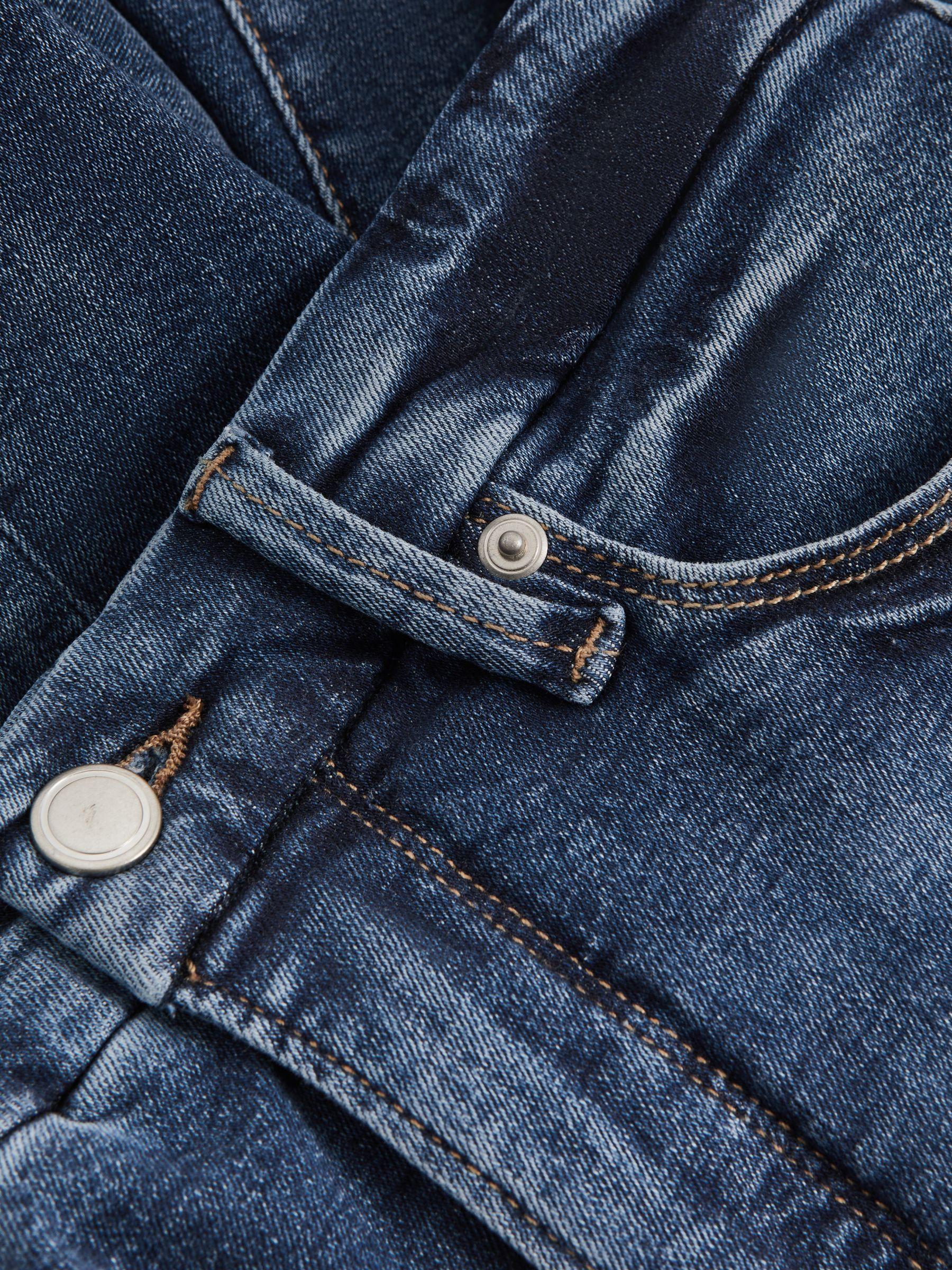 Good American High Rise Distressed Skinny Fit Jeans in Indigo Product Image