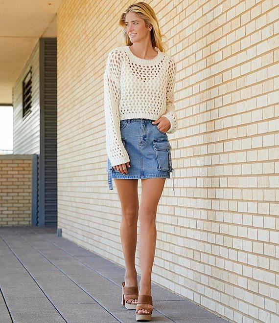 C&V Chelsea & Violet Open Knit Sweater Product Image