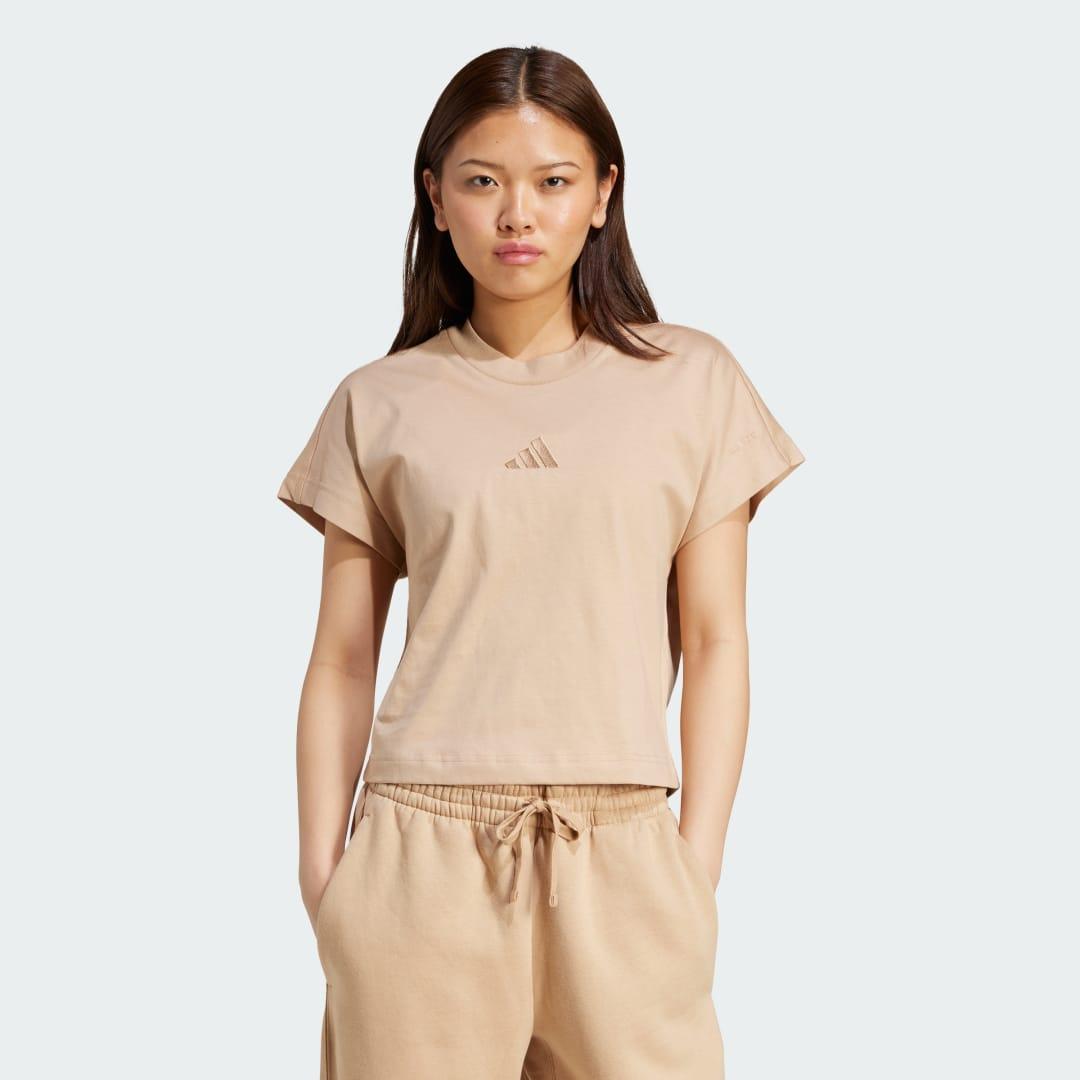 adidas ALL SZN Tee Black L Womens Product Image