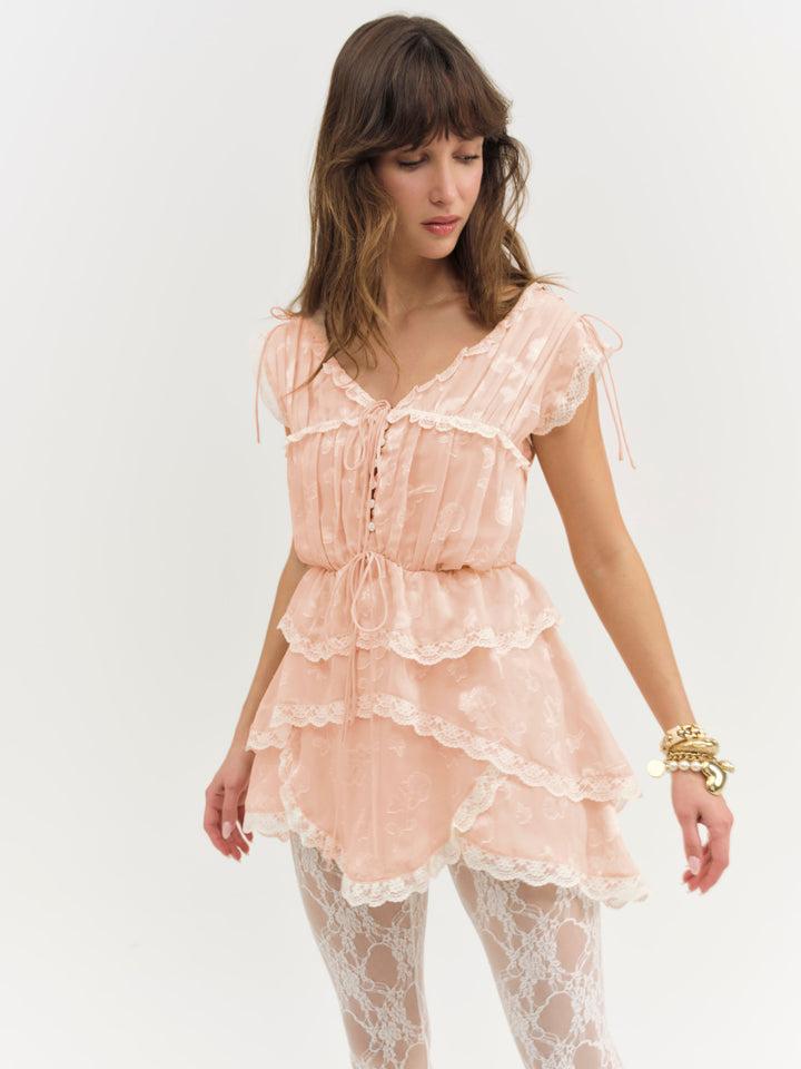 Ciara Mini Dress — Bisque Product Image