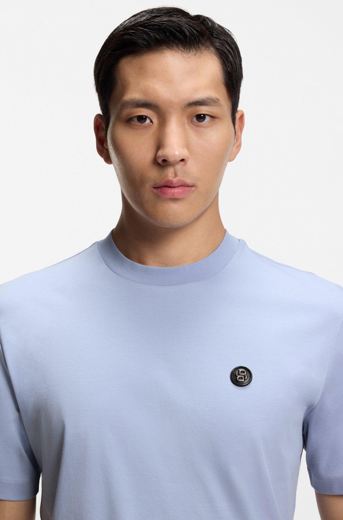 Mercerized-cotton T-shirt with Double B monogram Product Image