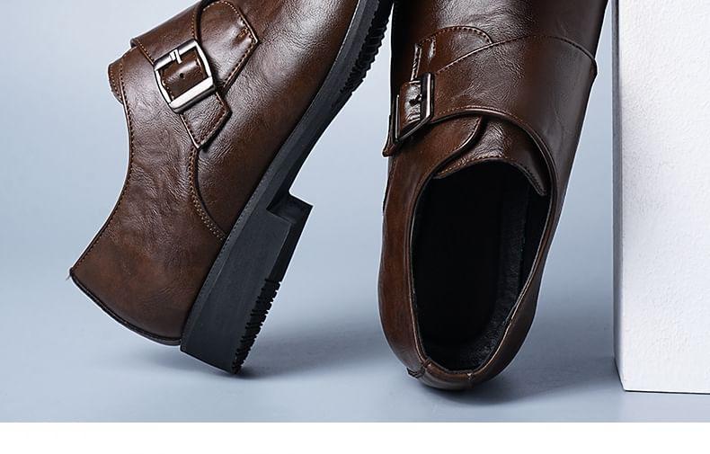 Plain Monk Strap Loafers Product Image