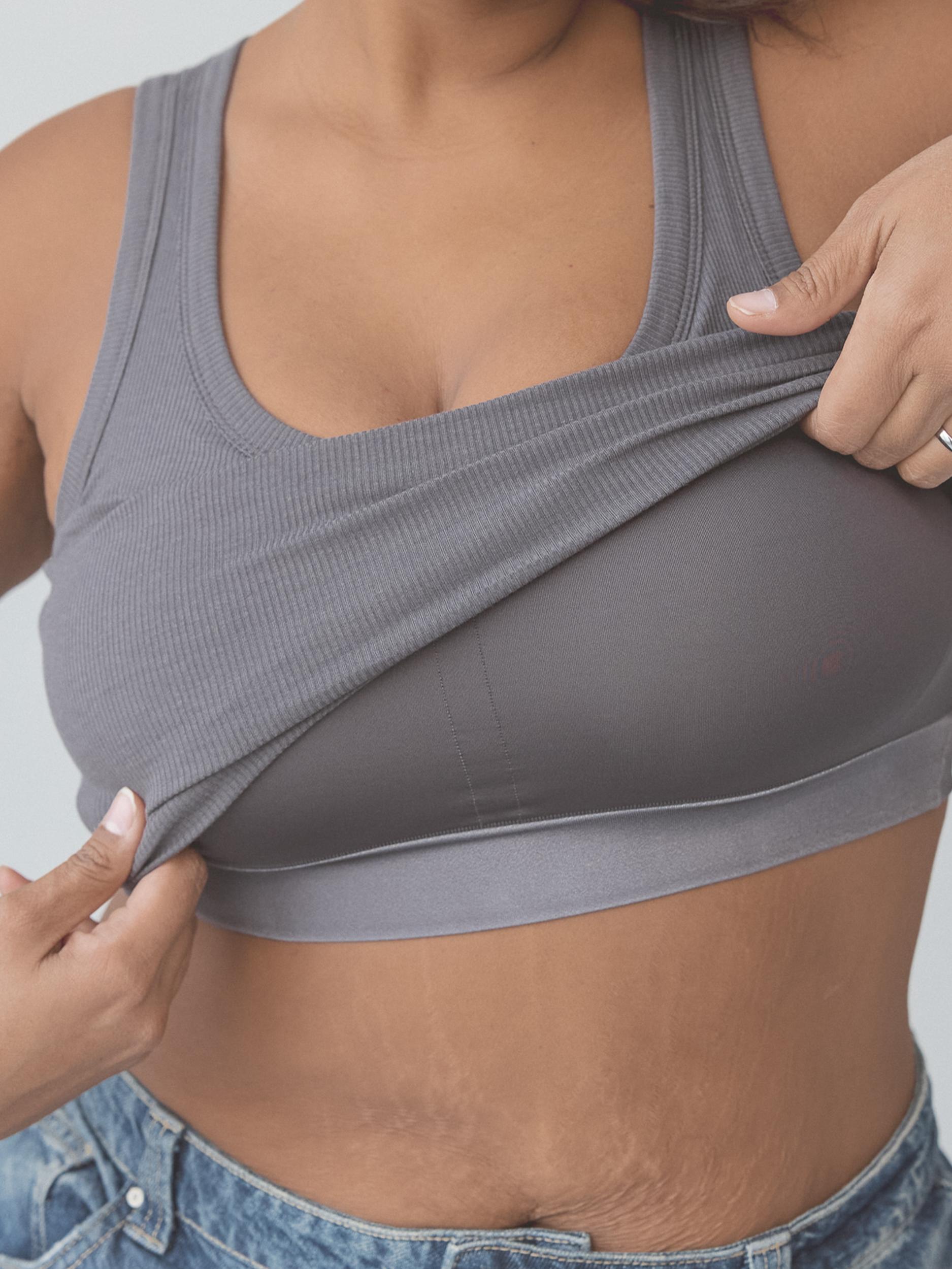 Bamboo Scoop Neck Brami Tank (Crop) Product Image