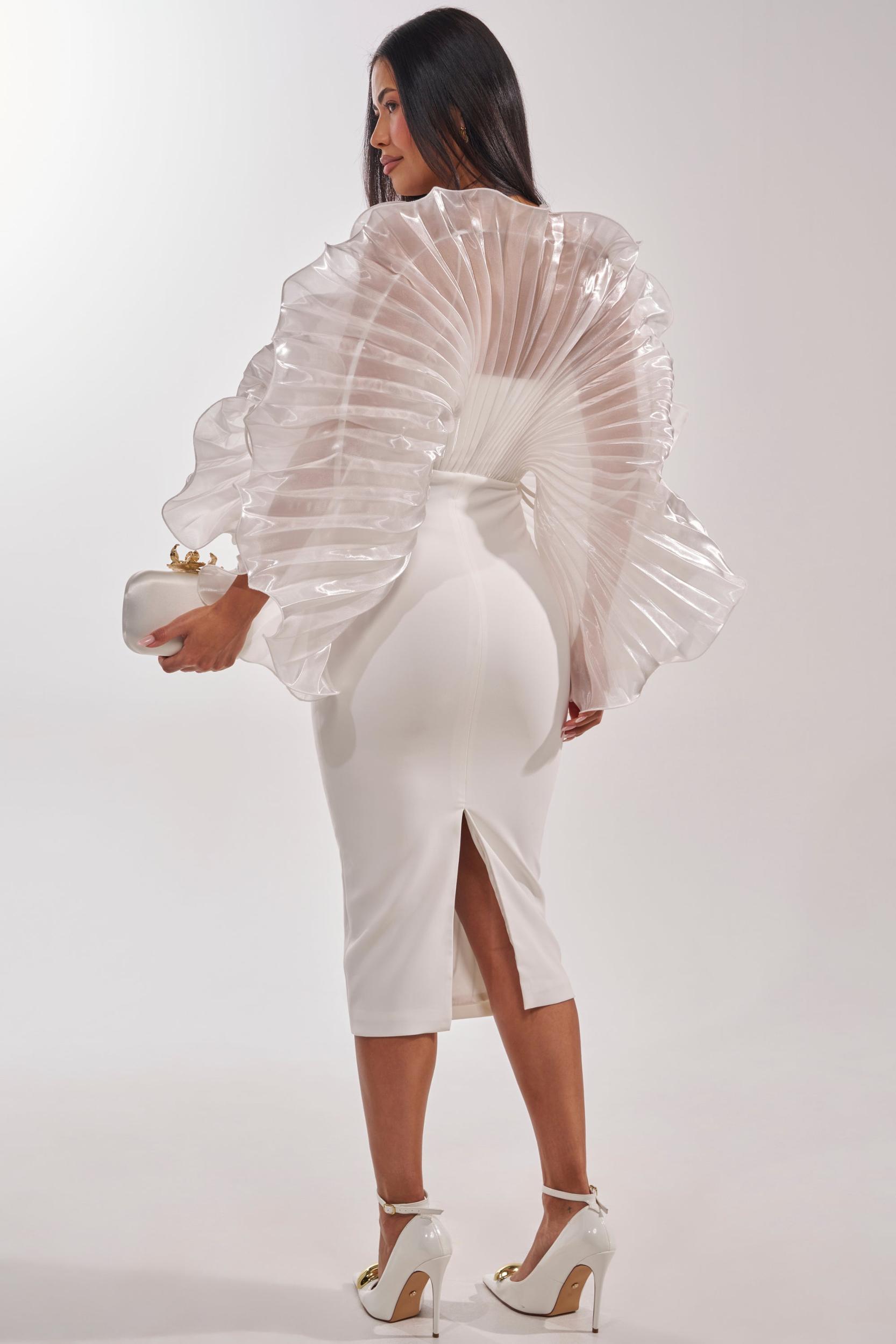 BY THE SEA SHORE BANDAGE MIDI DRESS Product Image