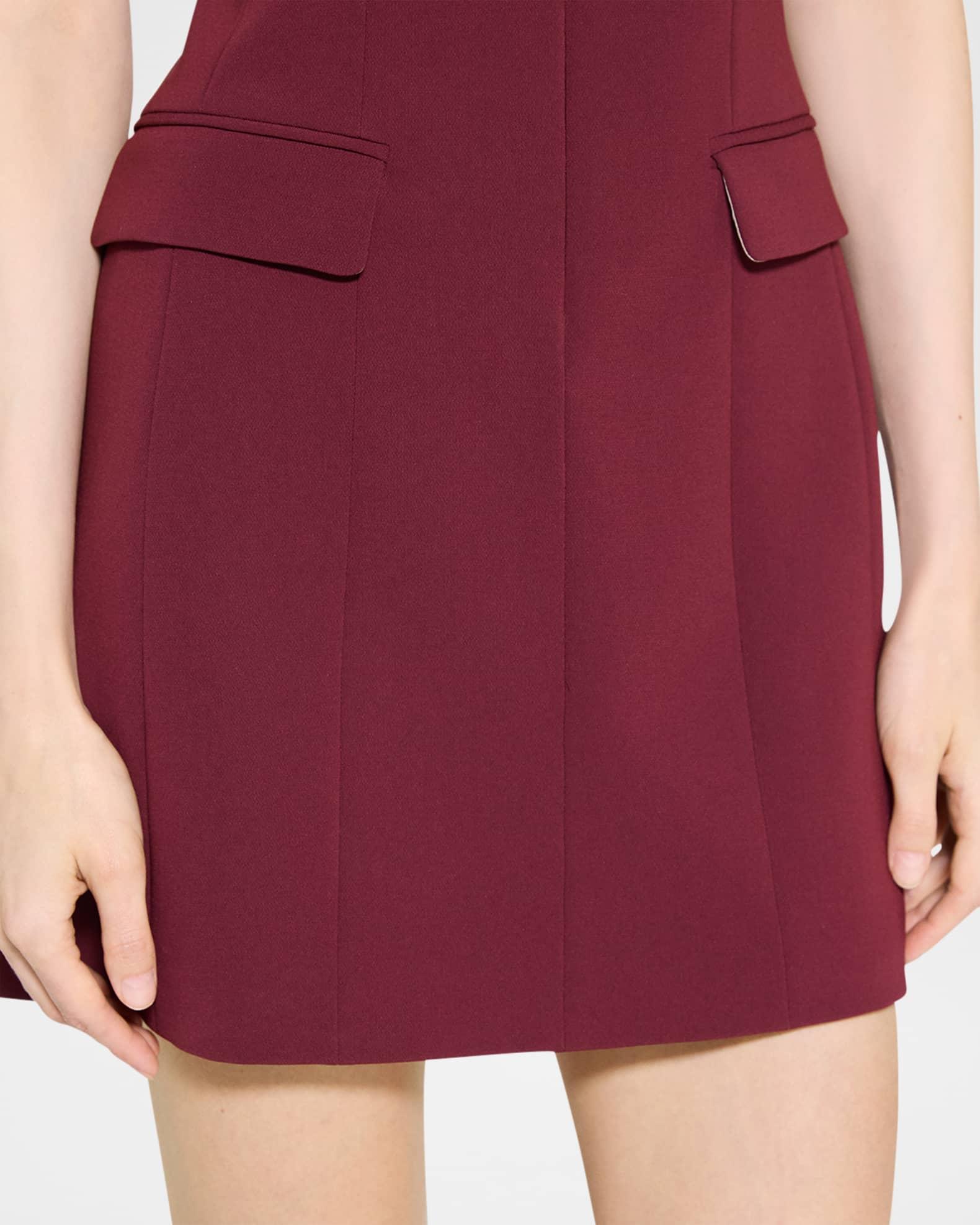 Tailored Zip-Front Mini Dress Product Image