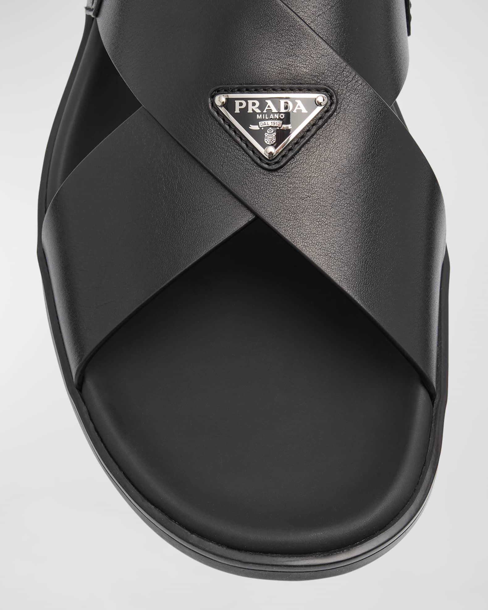 Men's Leather Crisscross Sport Sandals Product Image