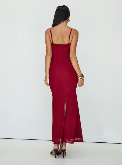 Capisce Maxi Dress Red Product Image