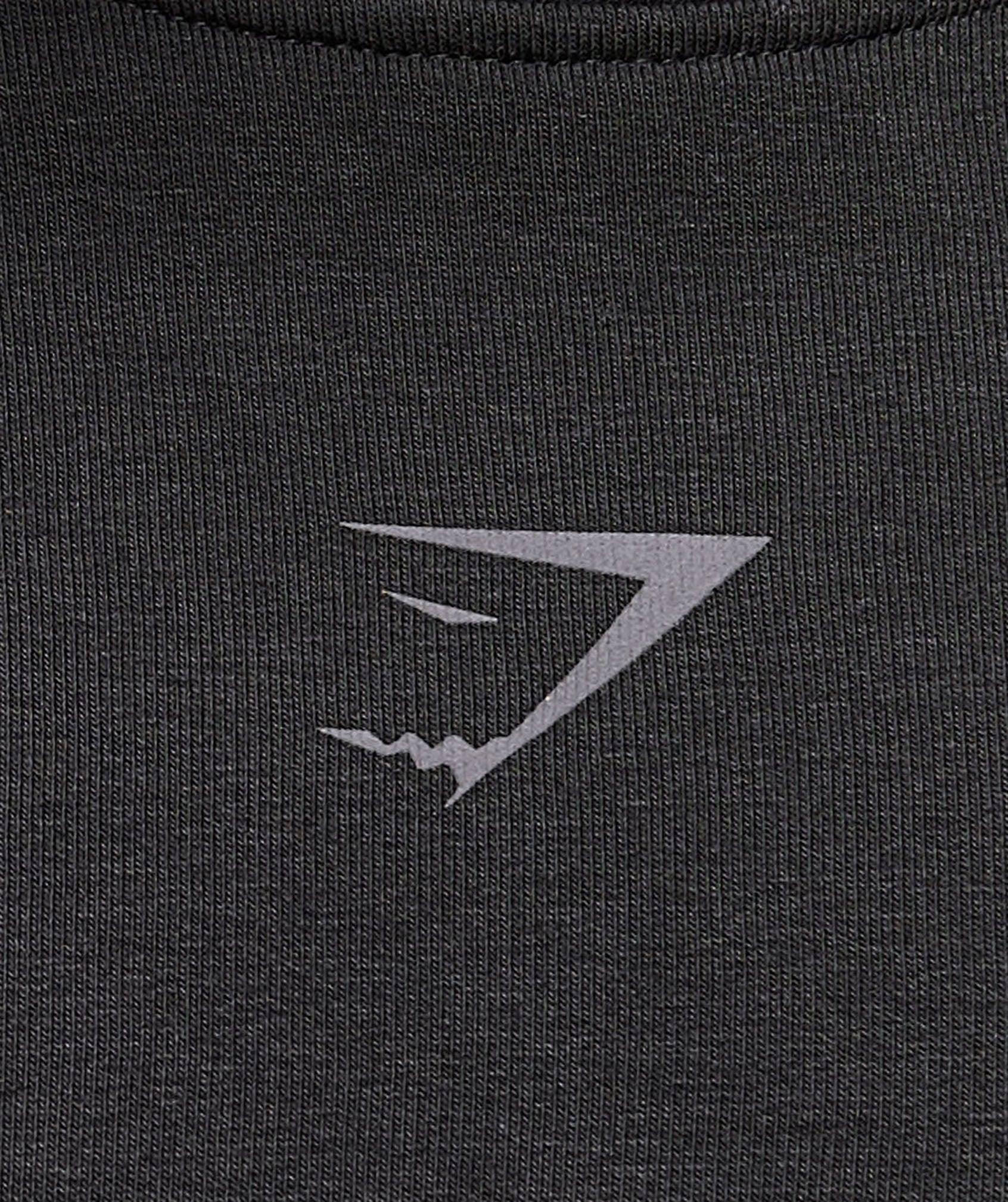 Gymshark Power Crew - Black Male Product Image