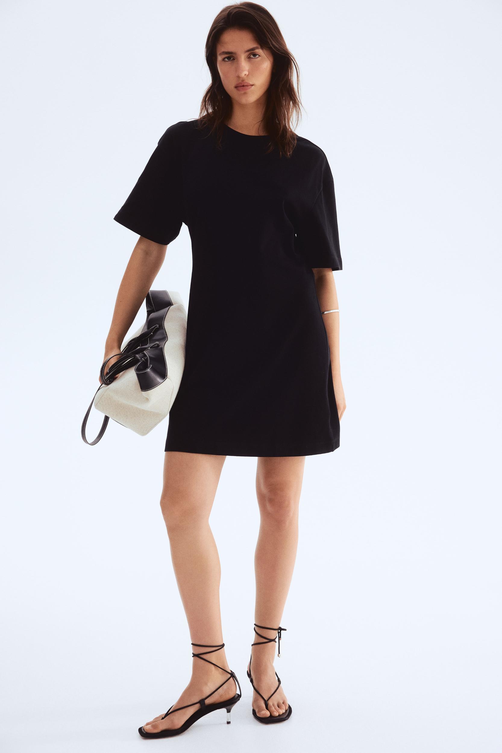 Defined-Waist T-Shirt Dress Product Image