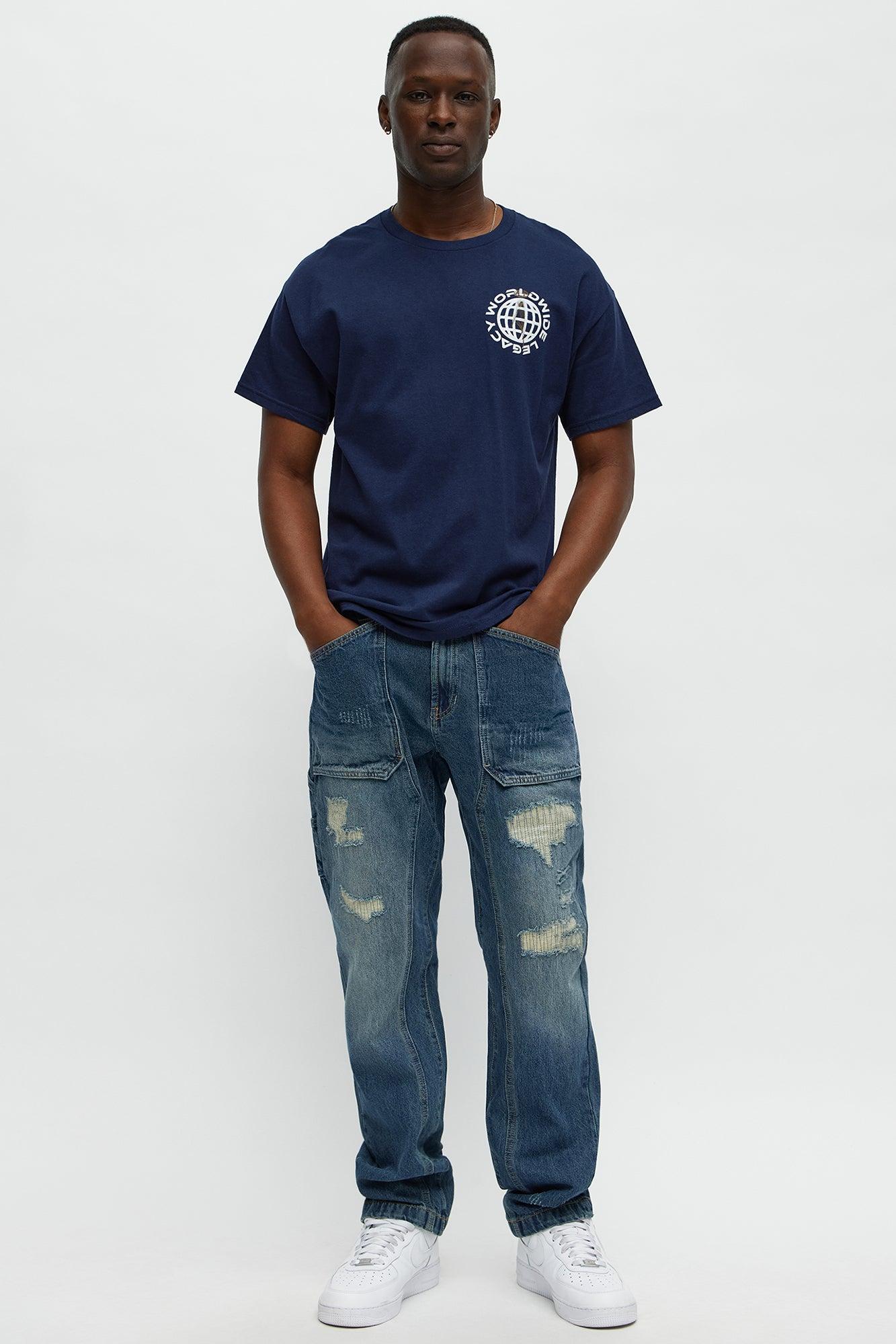 On The Job Carpenter Slim Jeans - Medium Blue Wash Male Product Image
