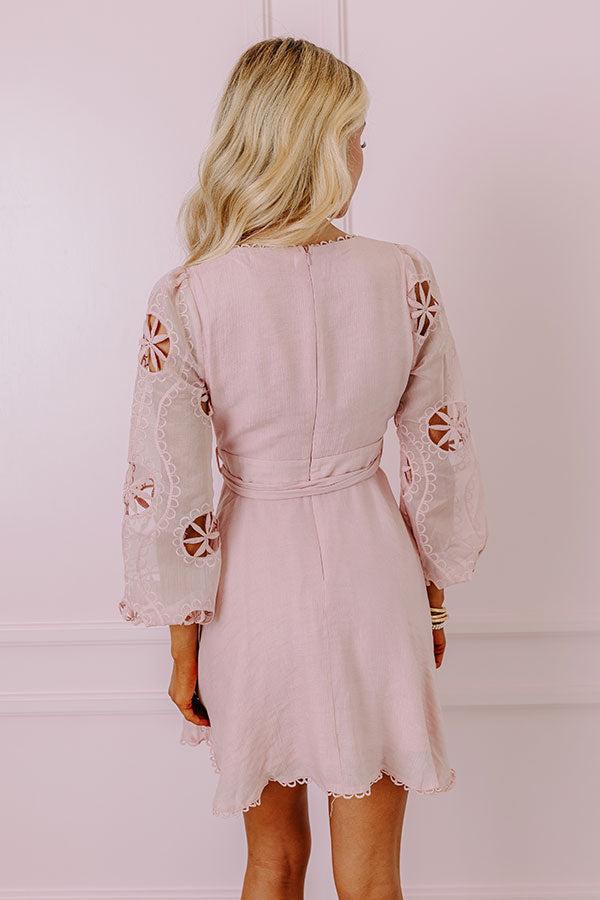 Radiant Reflections Mini Dress In Blush Product Image