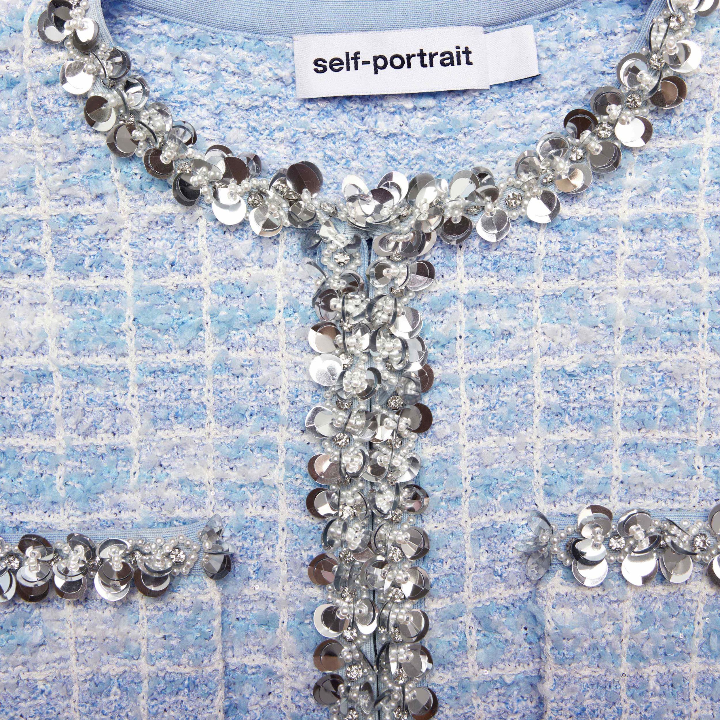 Blue Check Cardigan Product Image