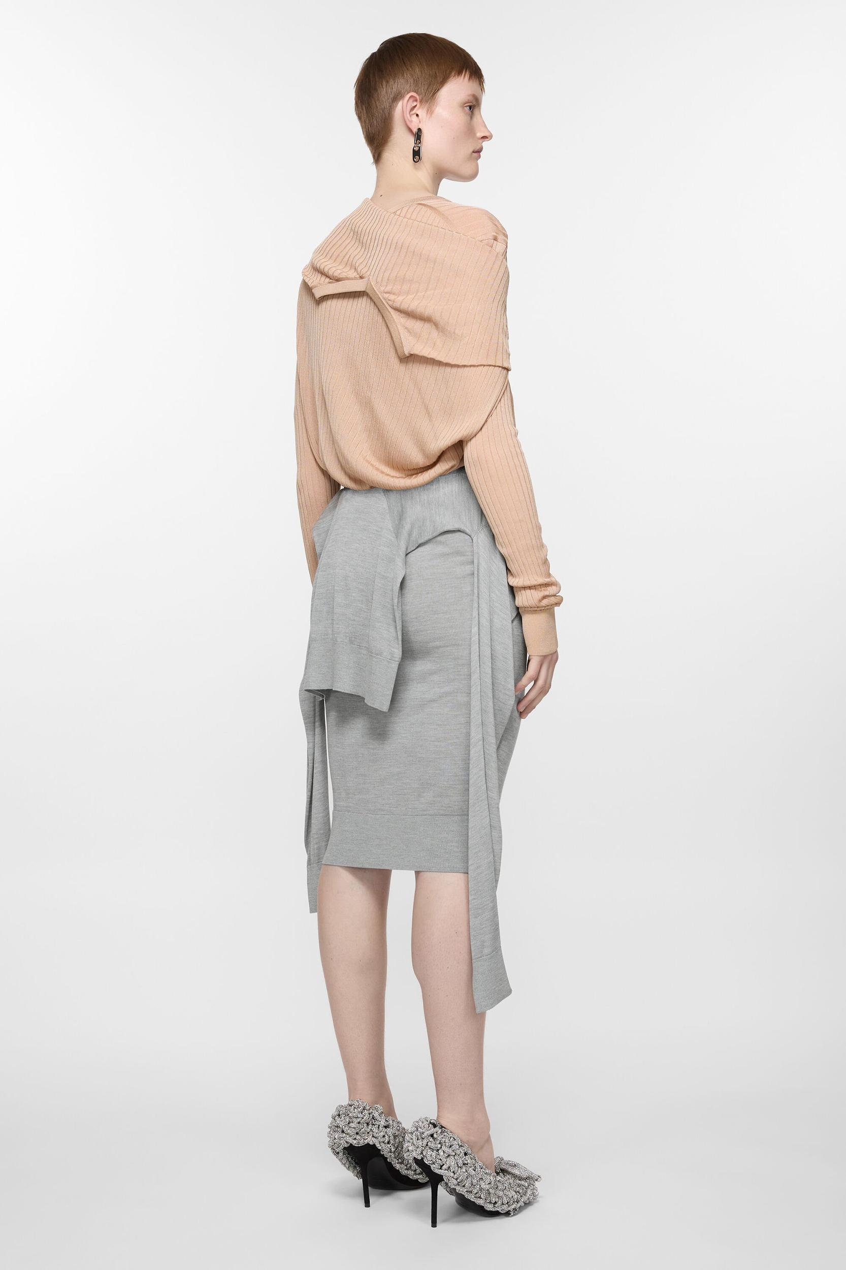 Layered silk skirt Product Image