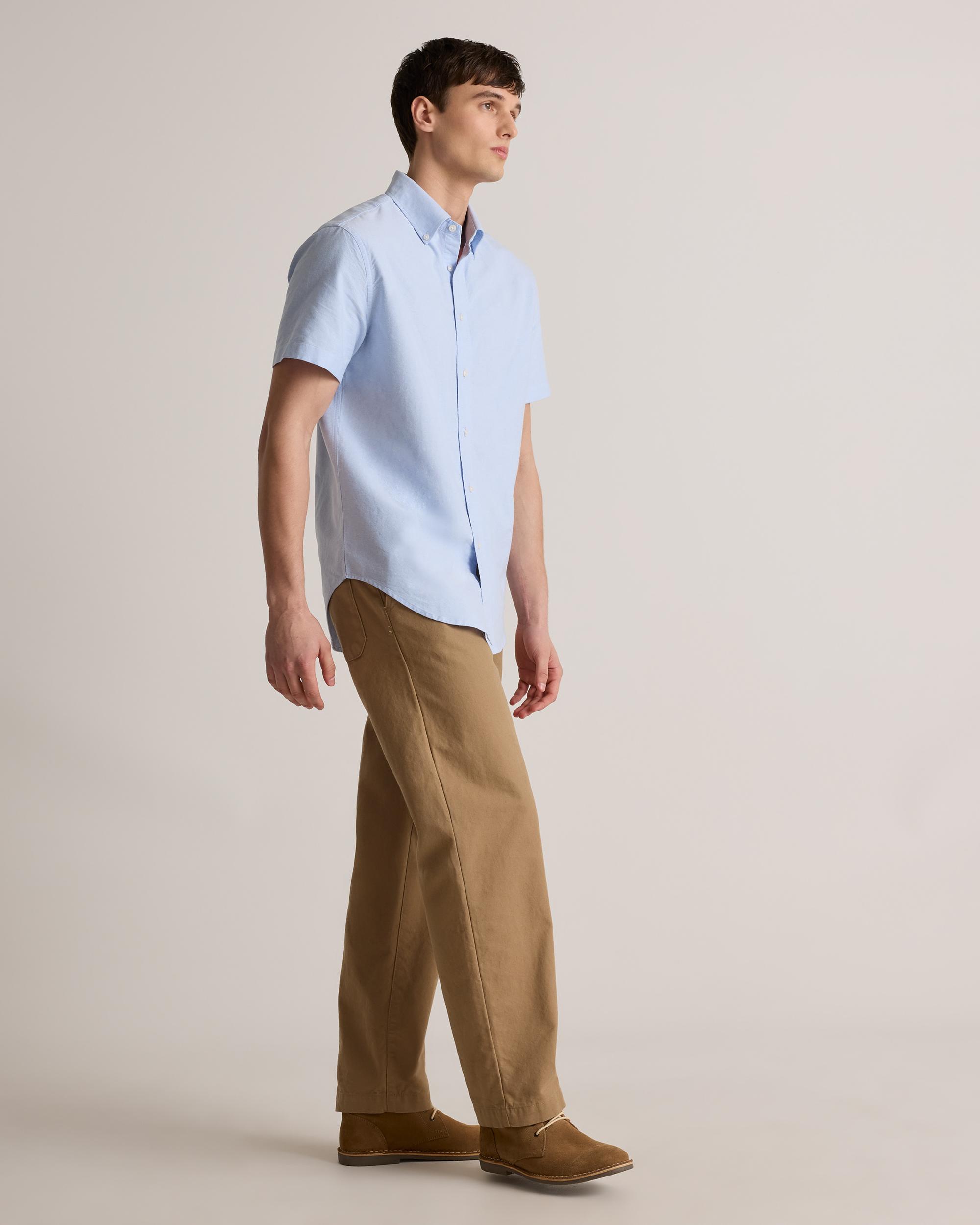 Quince | Men's Short Sleeve Oxford Shirt Organic Cotton Product Image