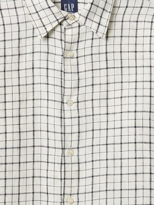 100% Linen Classic Shirt Product Image