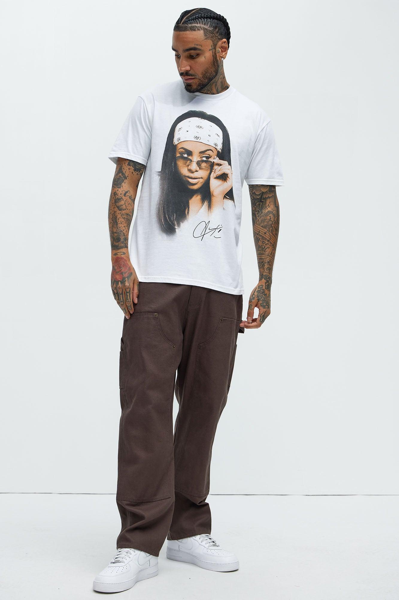 Aaliyah Are You That Somebody Short Sleeve Tee - White Product Image