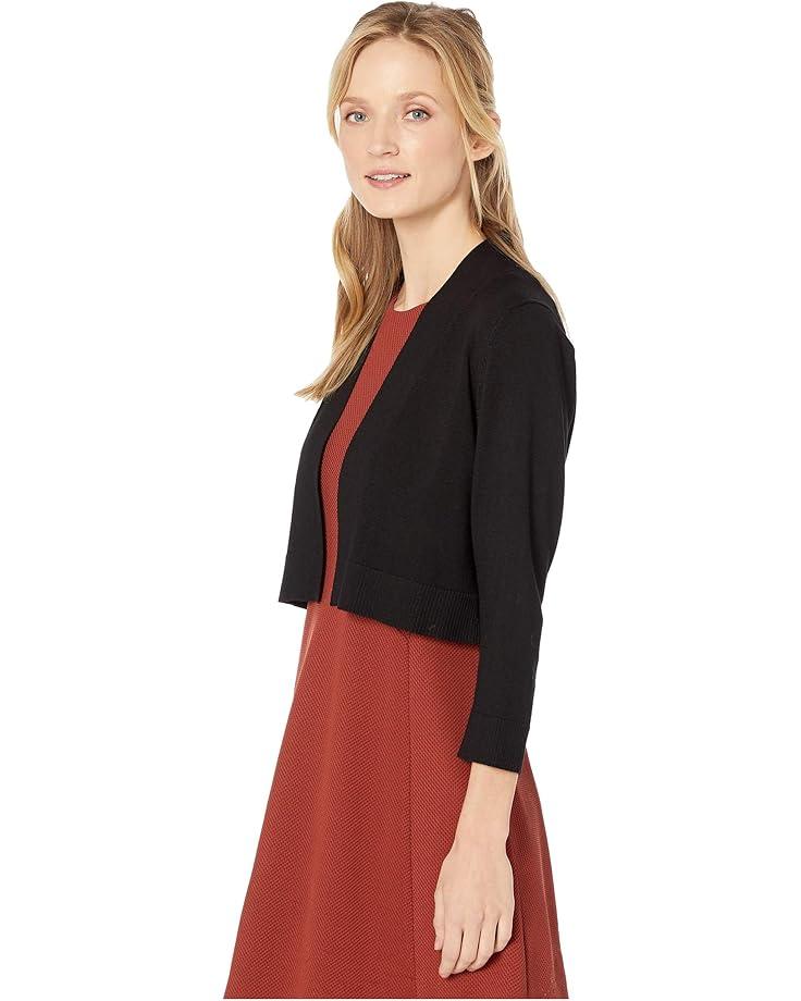 Three-Quarter-Sleeve Shimmer Shrug Product Image