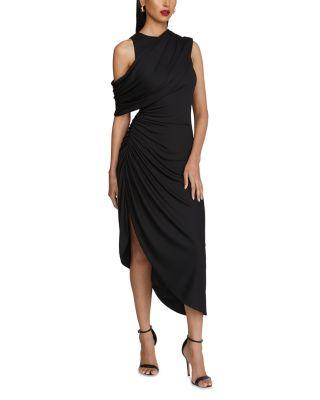 Gabrielle Matte Jersey Midi Dress Product Image
