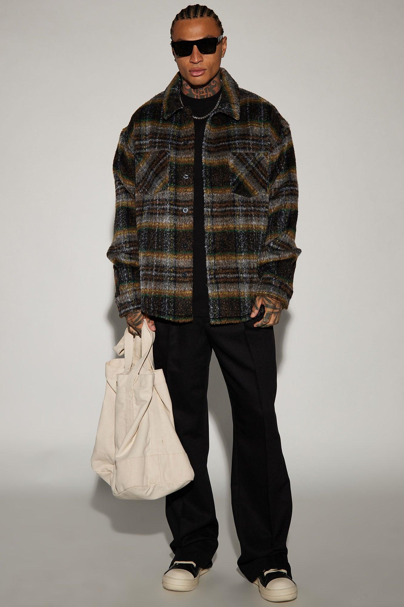 Henderson Mohair Shacket - Brown Product Image