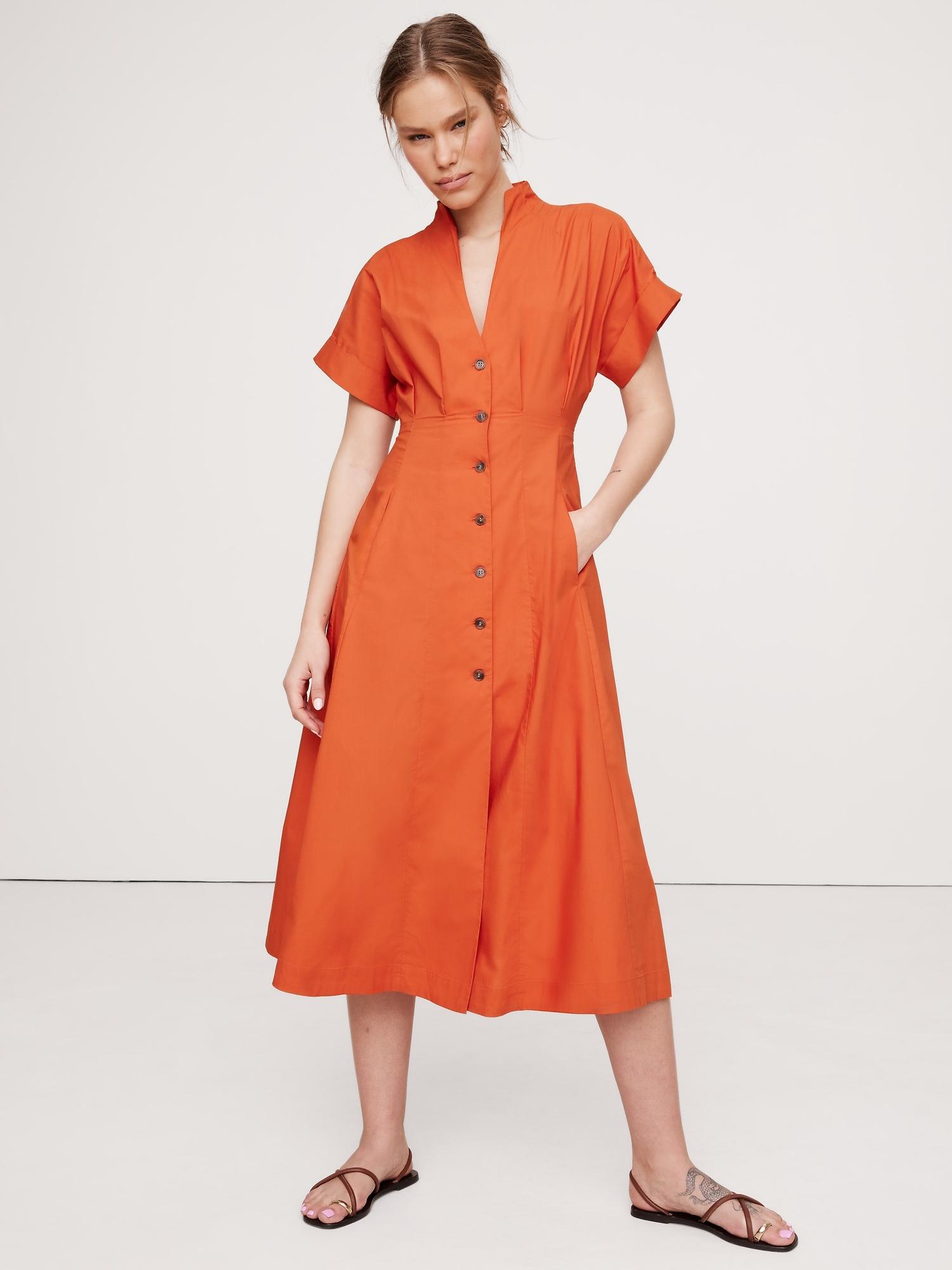 Cotton Poplin Shirt Dress Product Image